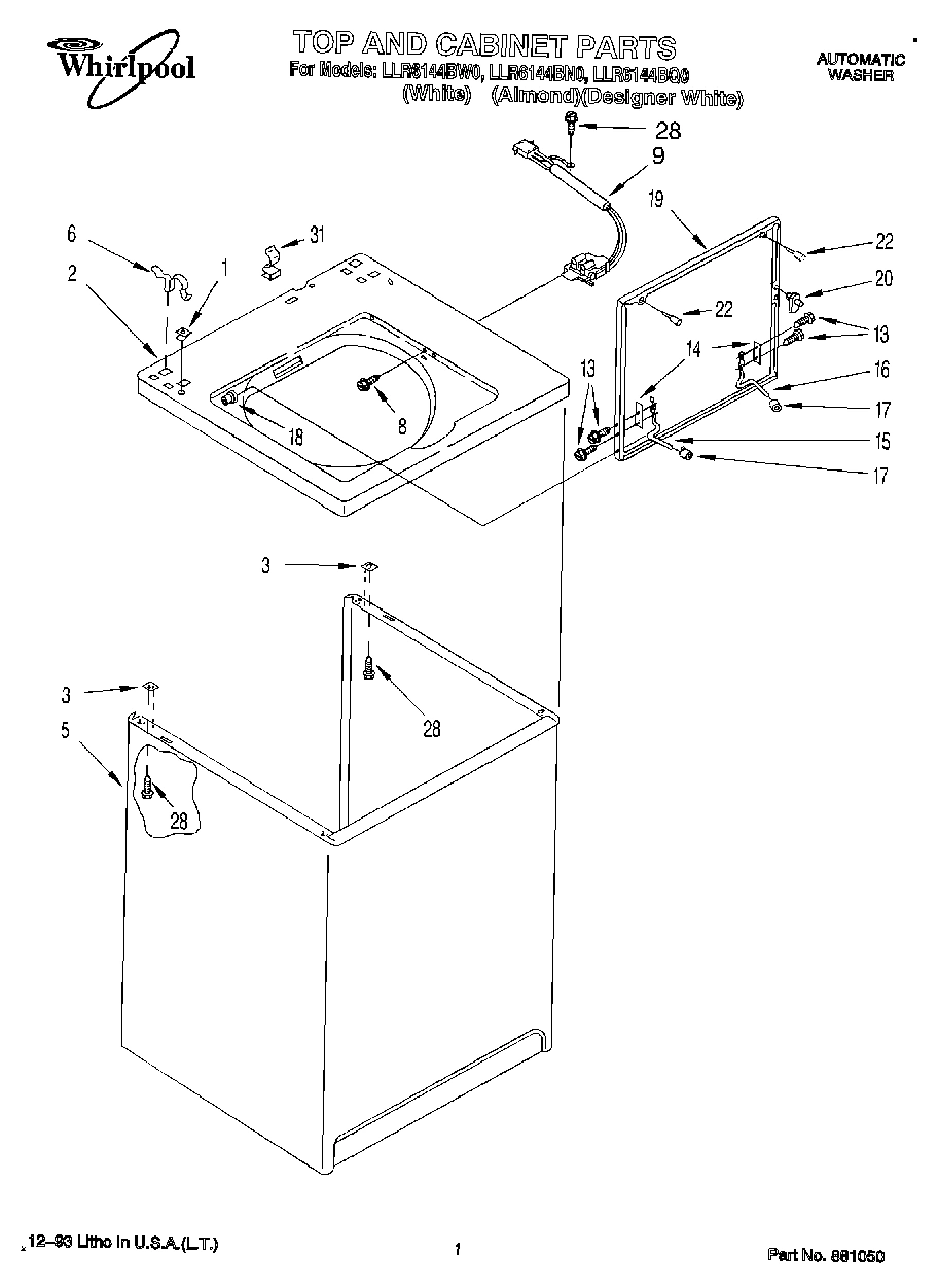 01 - TOP AND CABINET, LIT\OPTIONAL