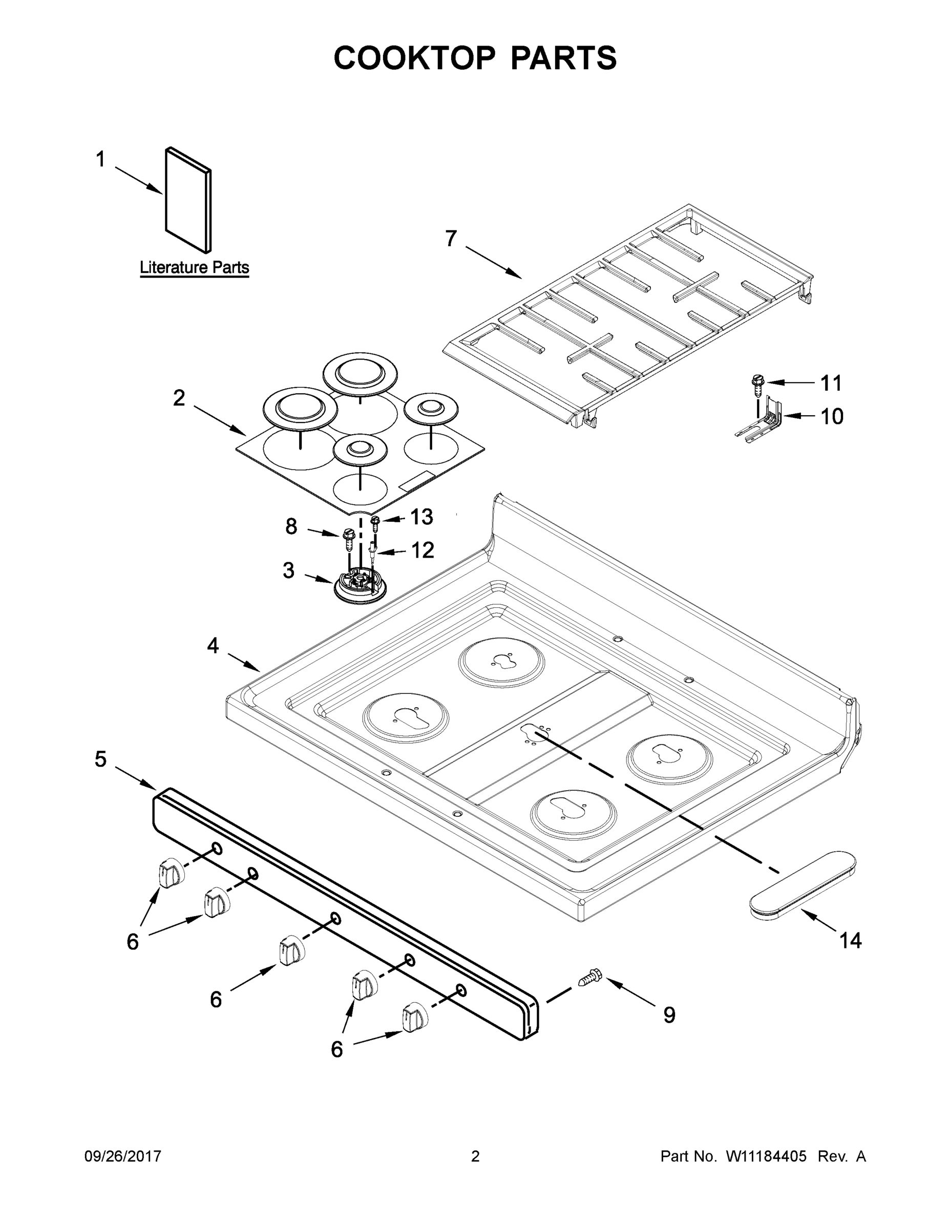 02 - COOKTOP PARTS