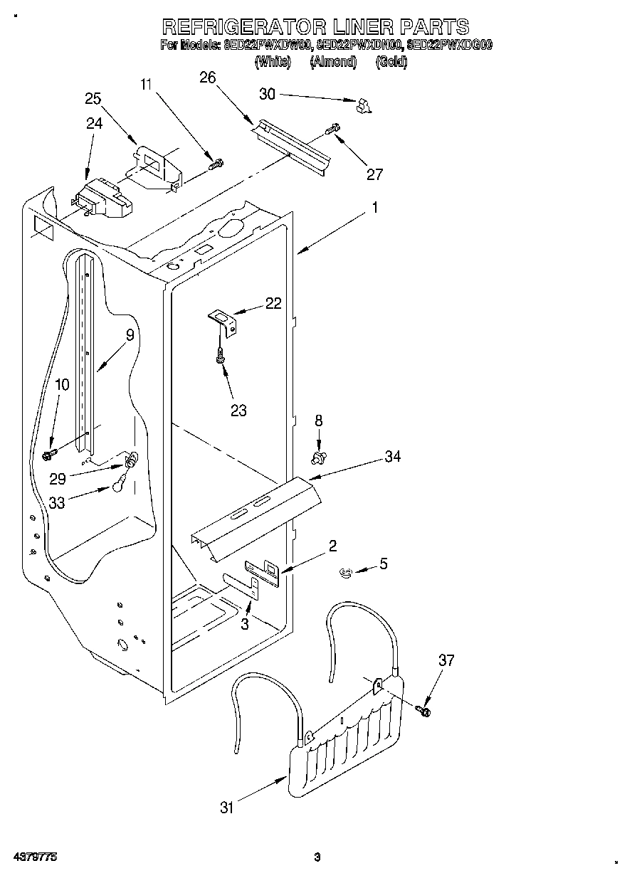 02 - REFRIGERATOR LINER