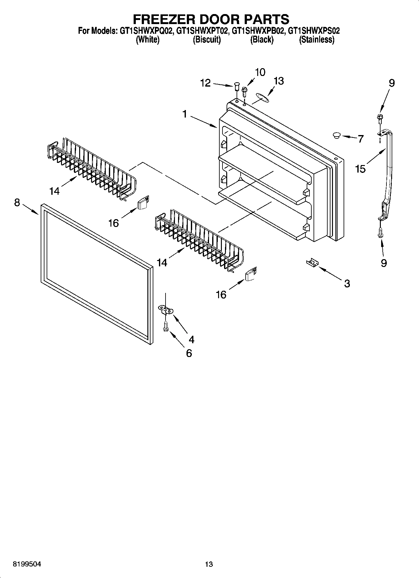 07 - FREEZER DOOR PARTS