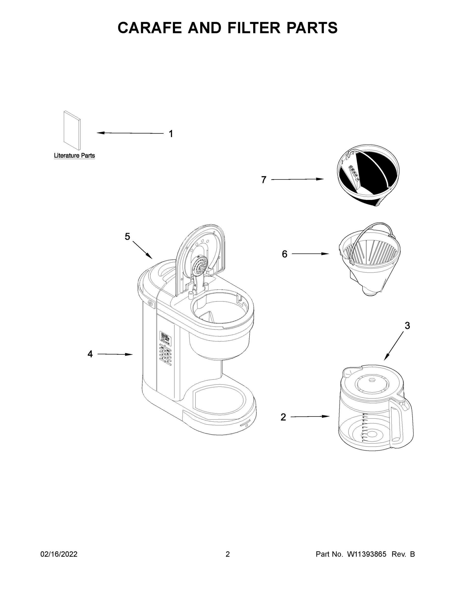 02 - CARAFE AND FILTER PARTS