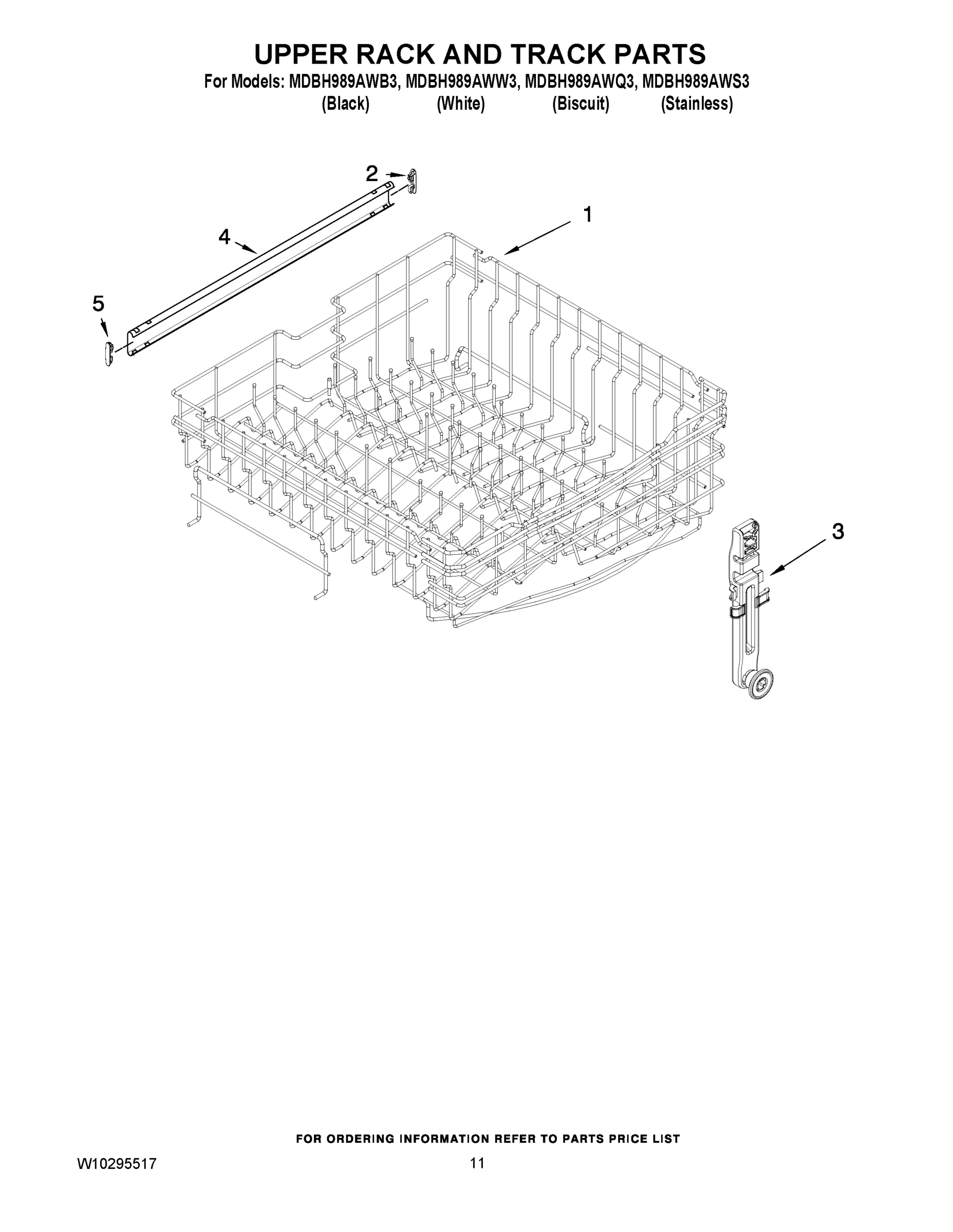 09 - UPPER RACK AND TRACK PARTS