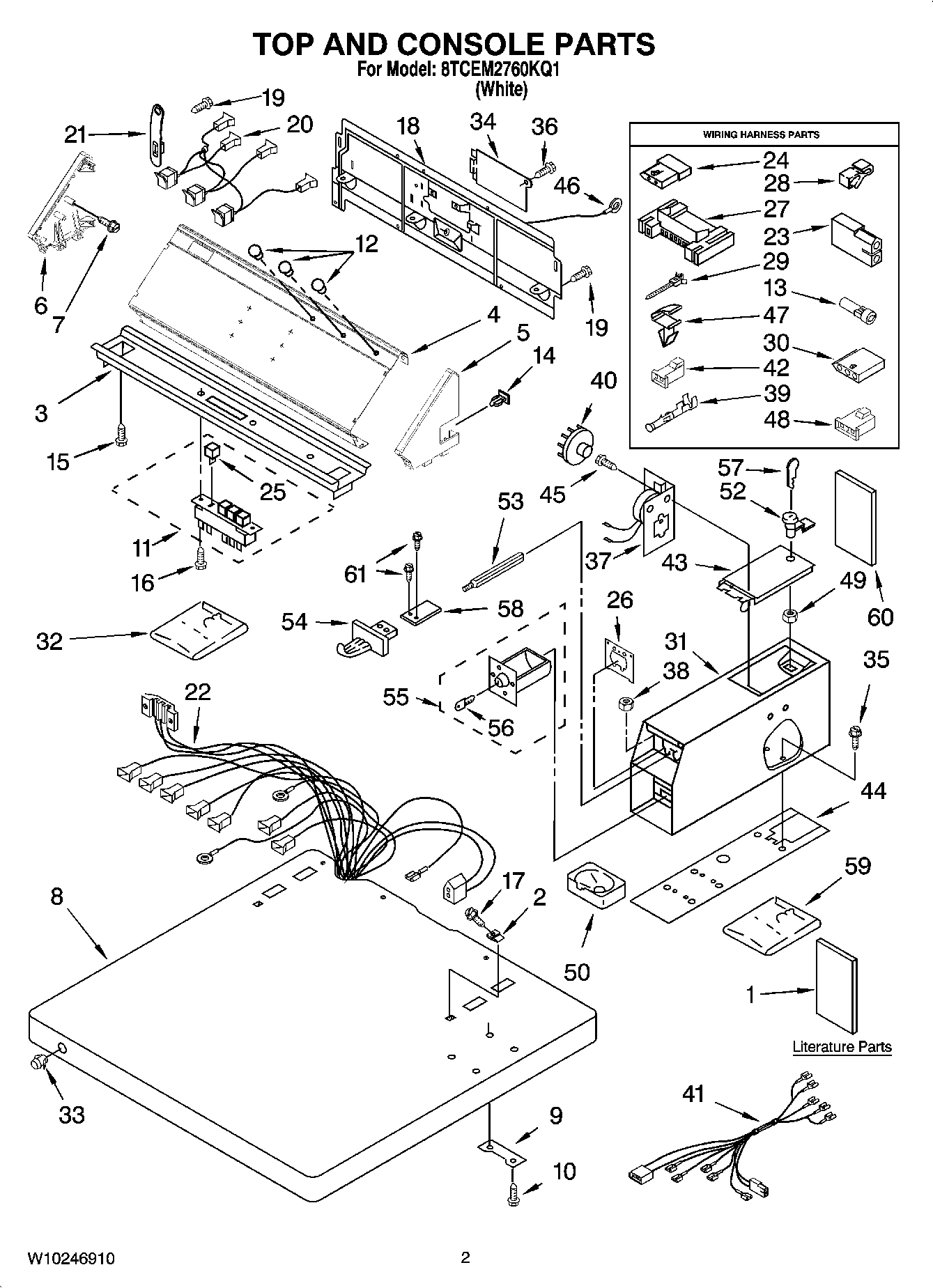 01 - TOP AND CONSOLE PARTS