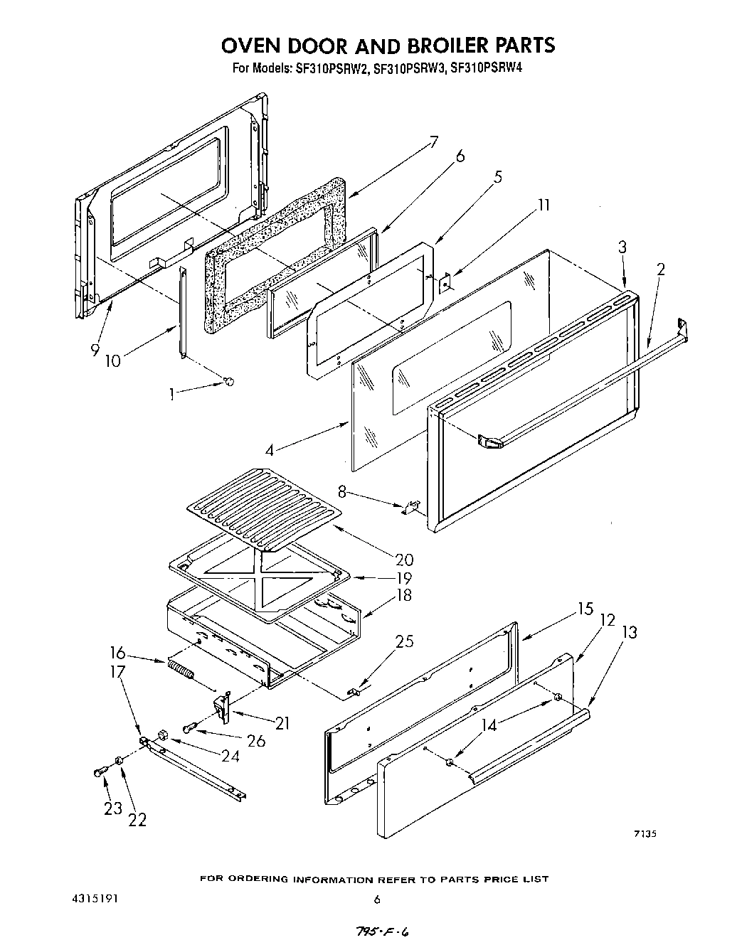 05 - OVEN DOOR AND BROILER