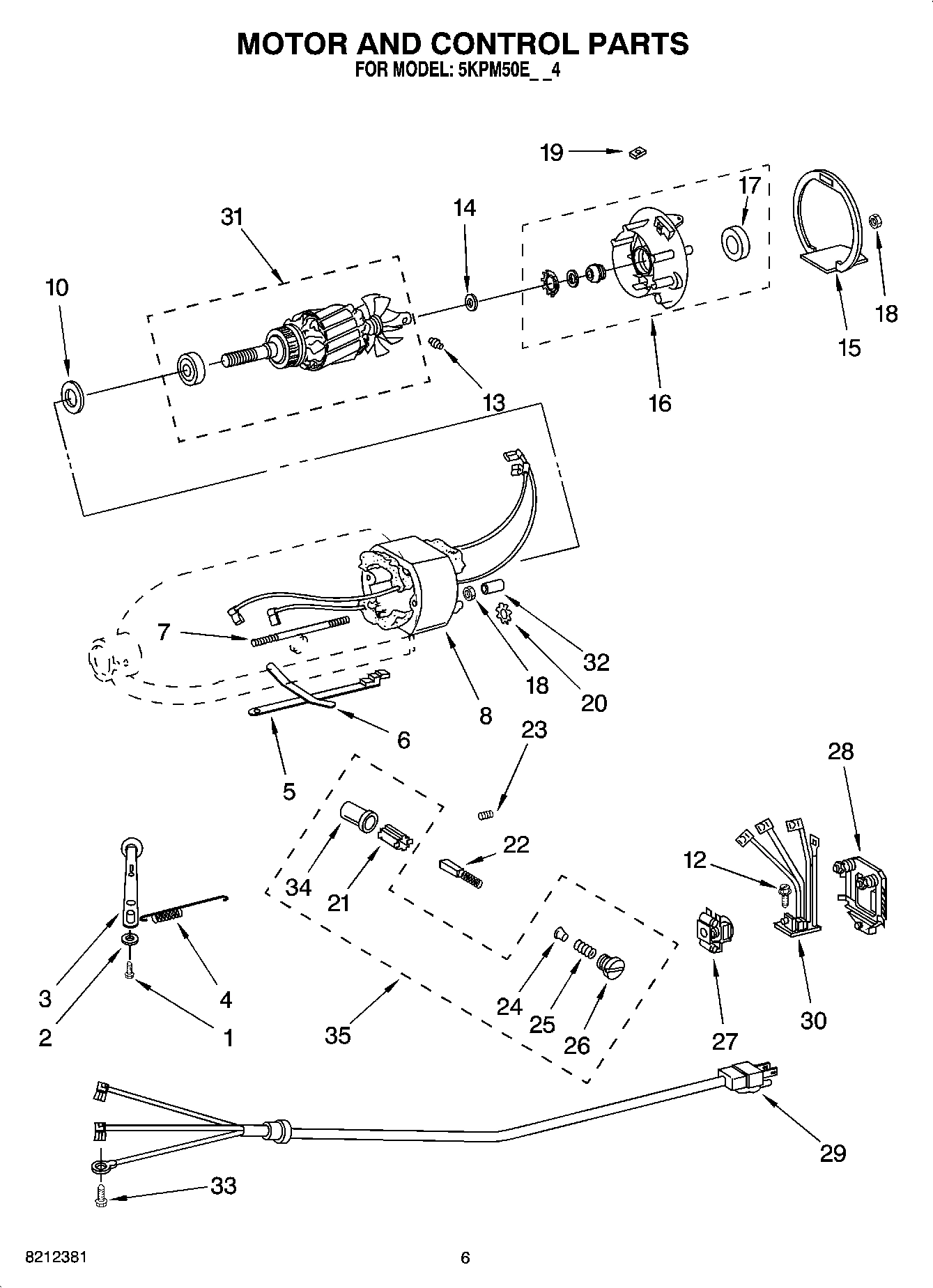 04 - MOTOR AND CONTROL PARTS, OPTIONAL PARTS