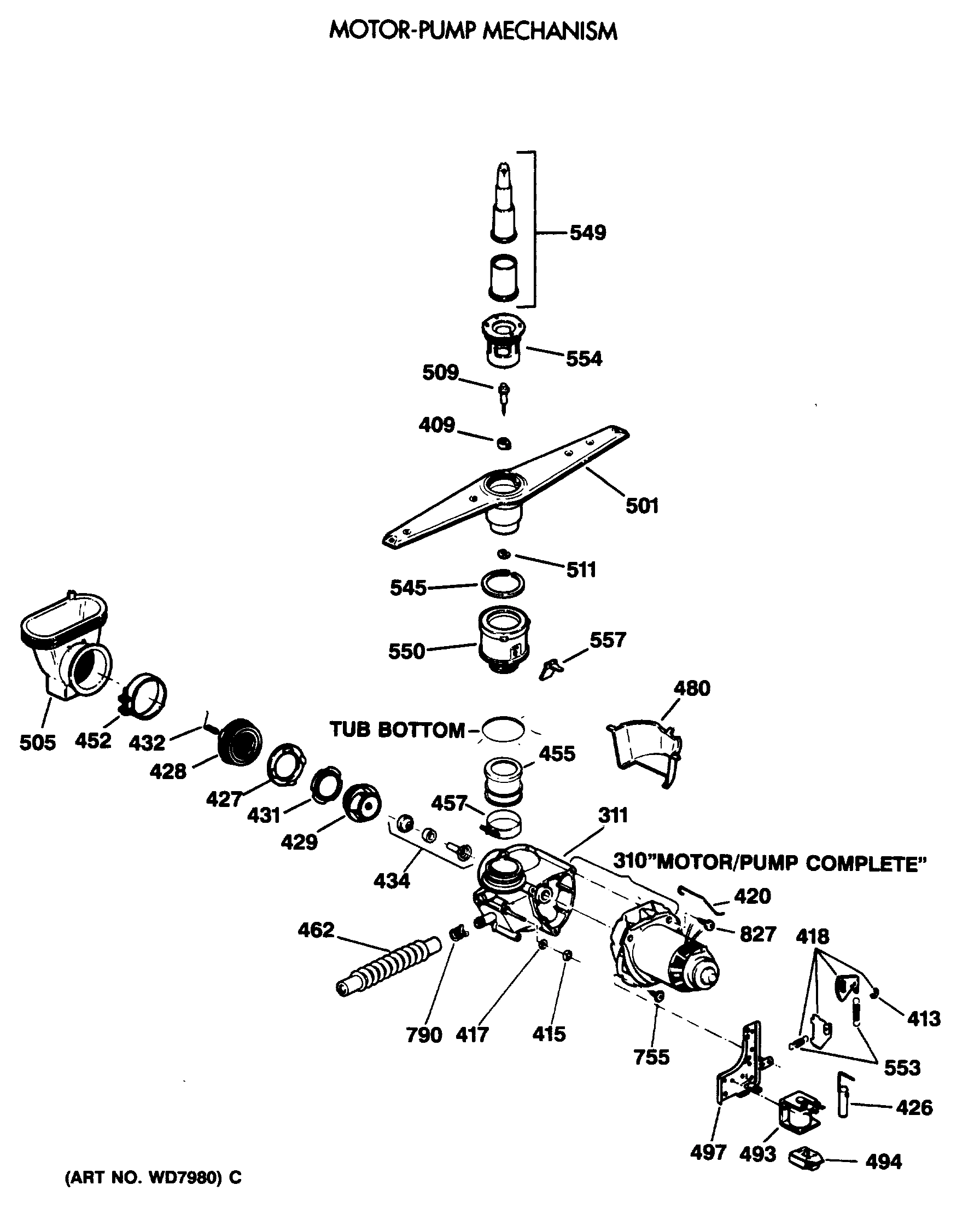 MOTOR-PUMP MECHANISM