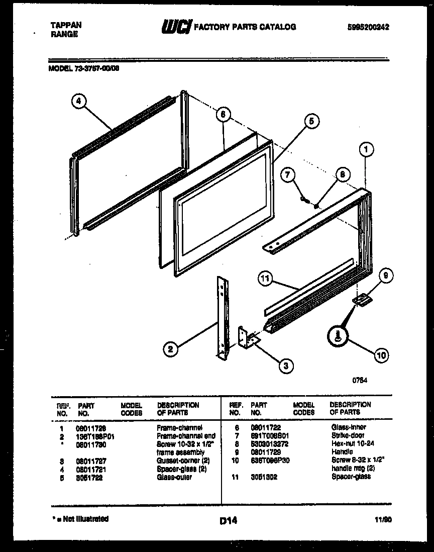 05 - UPPER OVEN DOOR PARTS