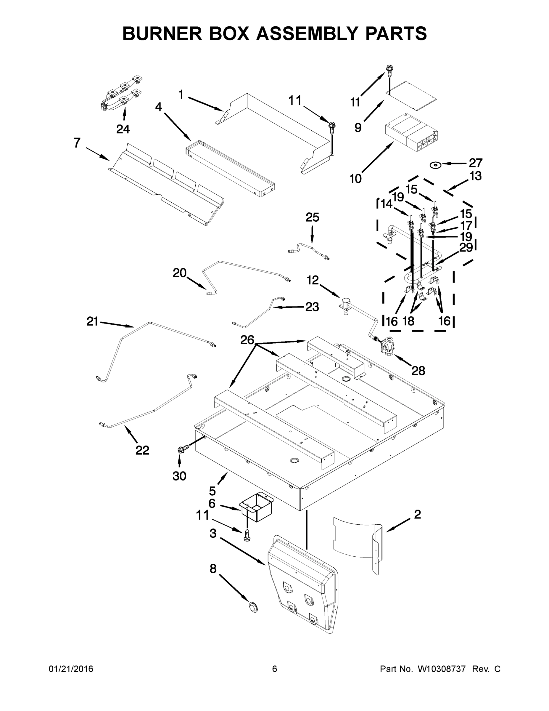 04 - BURNER BOX ASSEMBLY PARTS