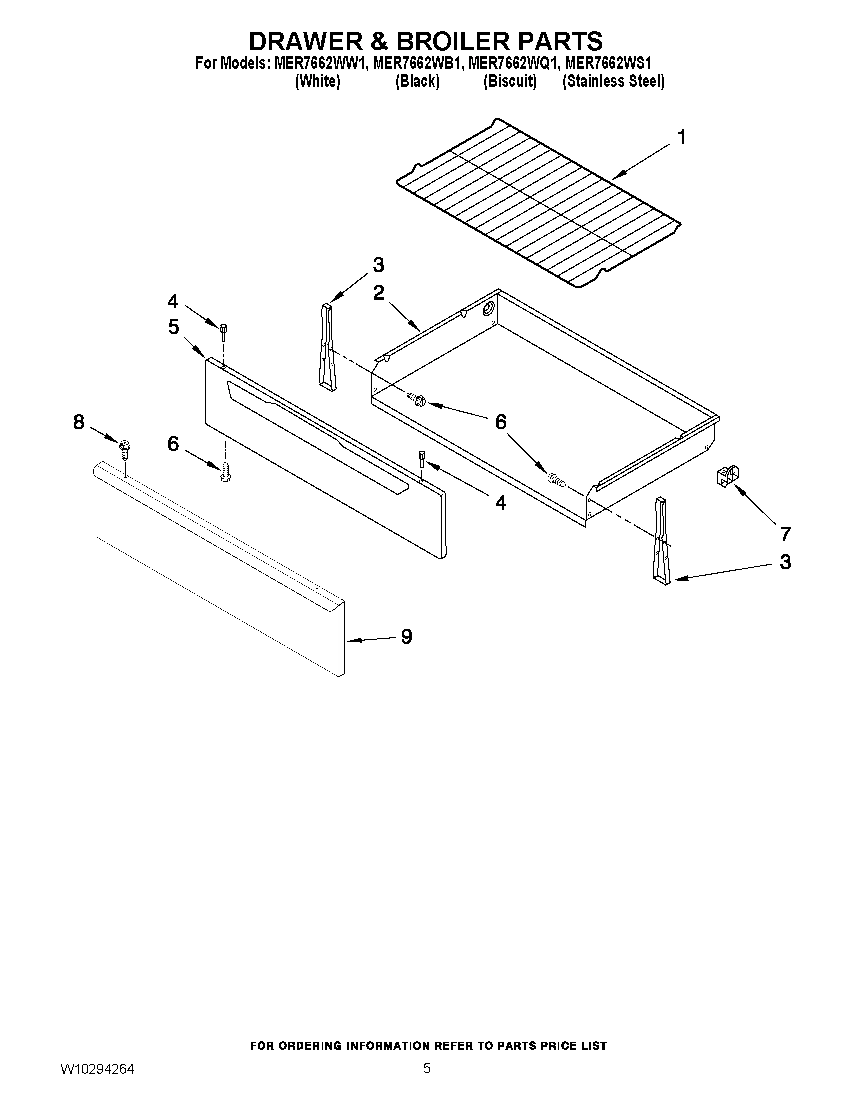 04 - DRAWER & BROILER PARTS