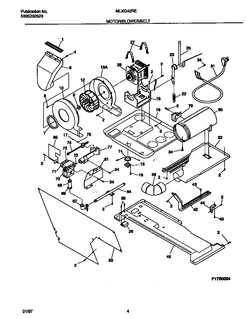 03 - MOTOR/BLOWER/BELT