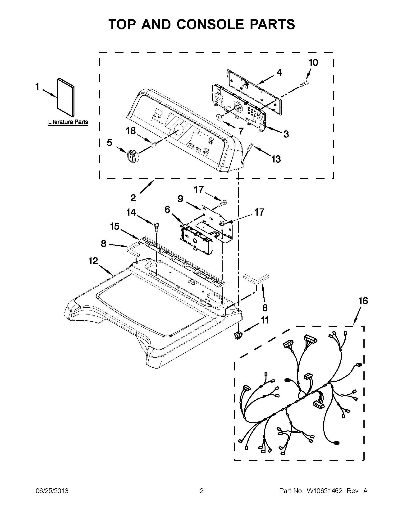 01 - TOP AND CONSOLE PARTS