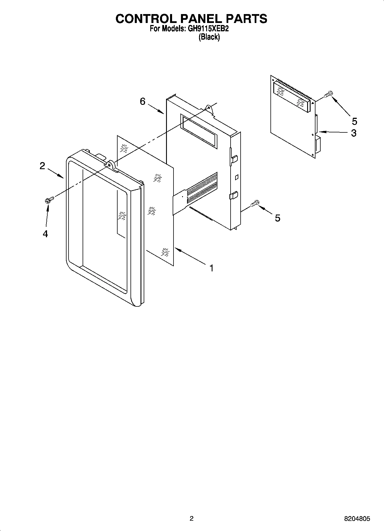 02 - CONTROL PANEL PARTS