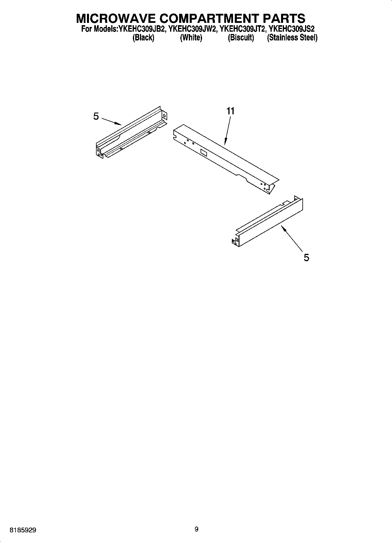 07 - MICROWAVE COMPARTMENT PARTS
