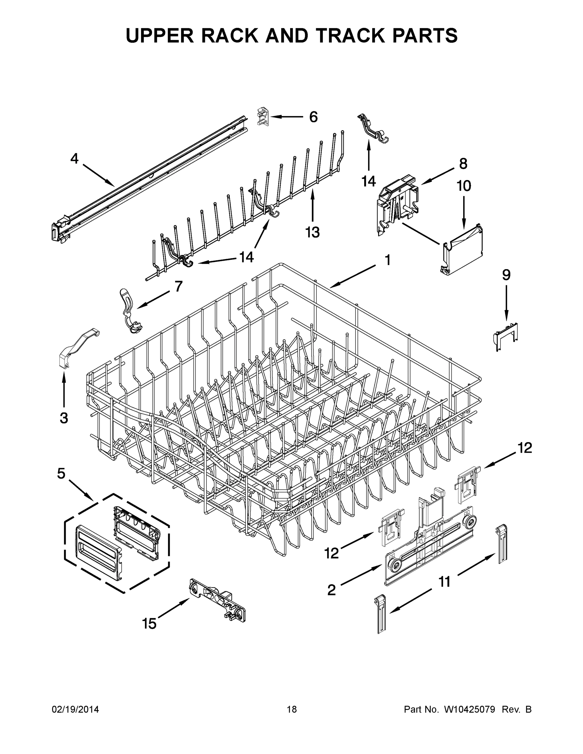 10 - UPPER RACK AND TRACK PARTS