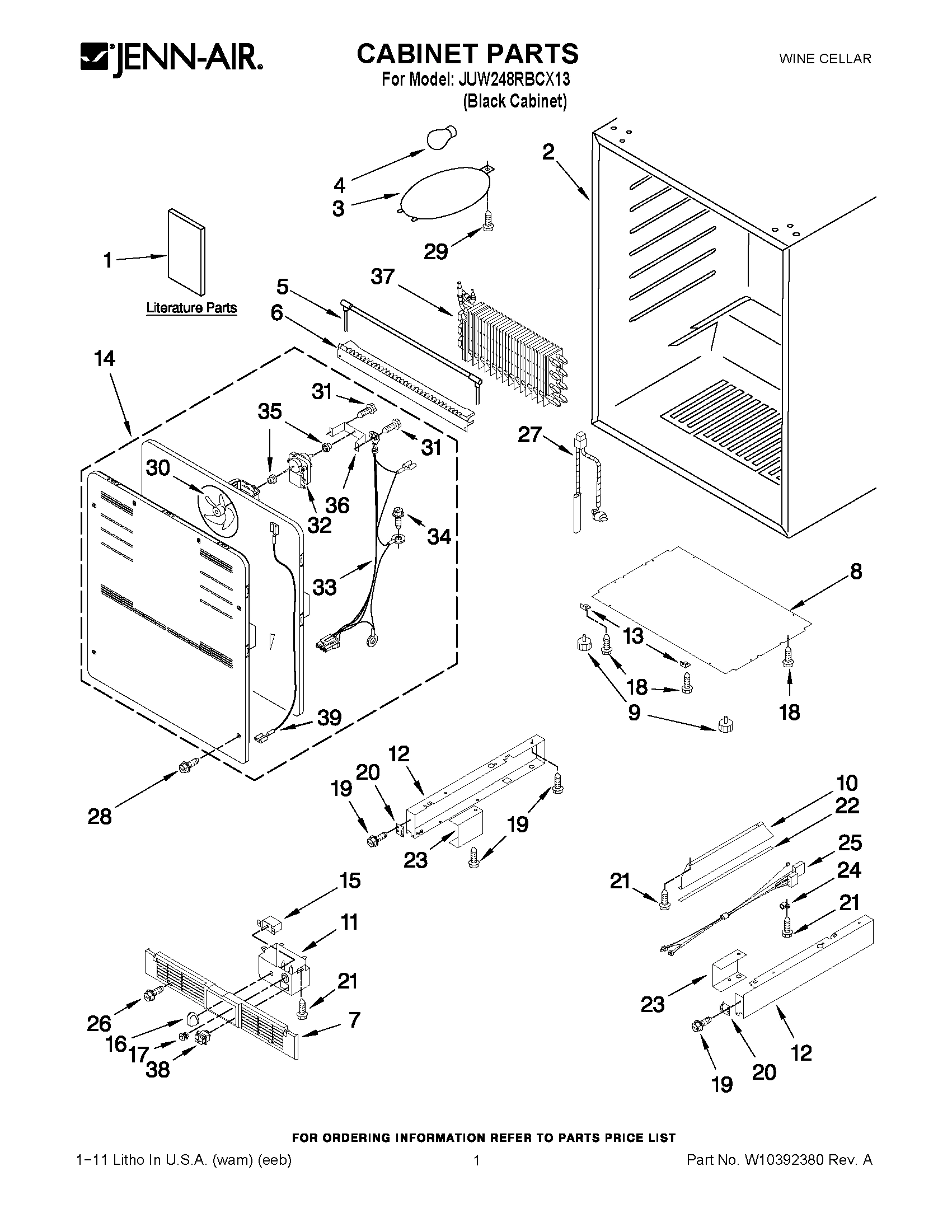 01 - CABINET PARTS