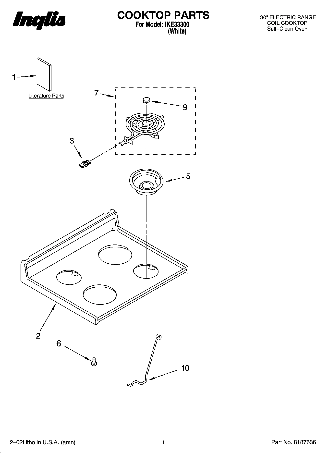 01 - COOKTOP PARTS