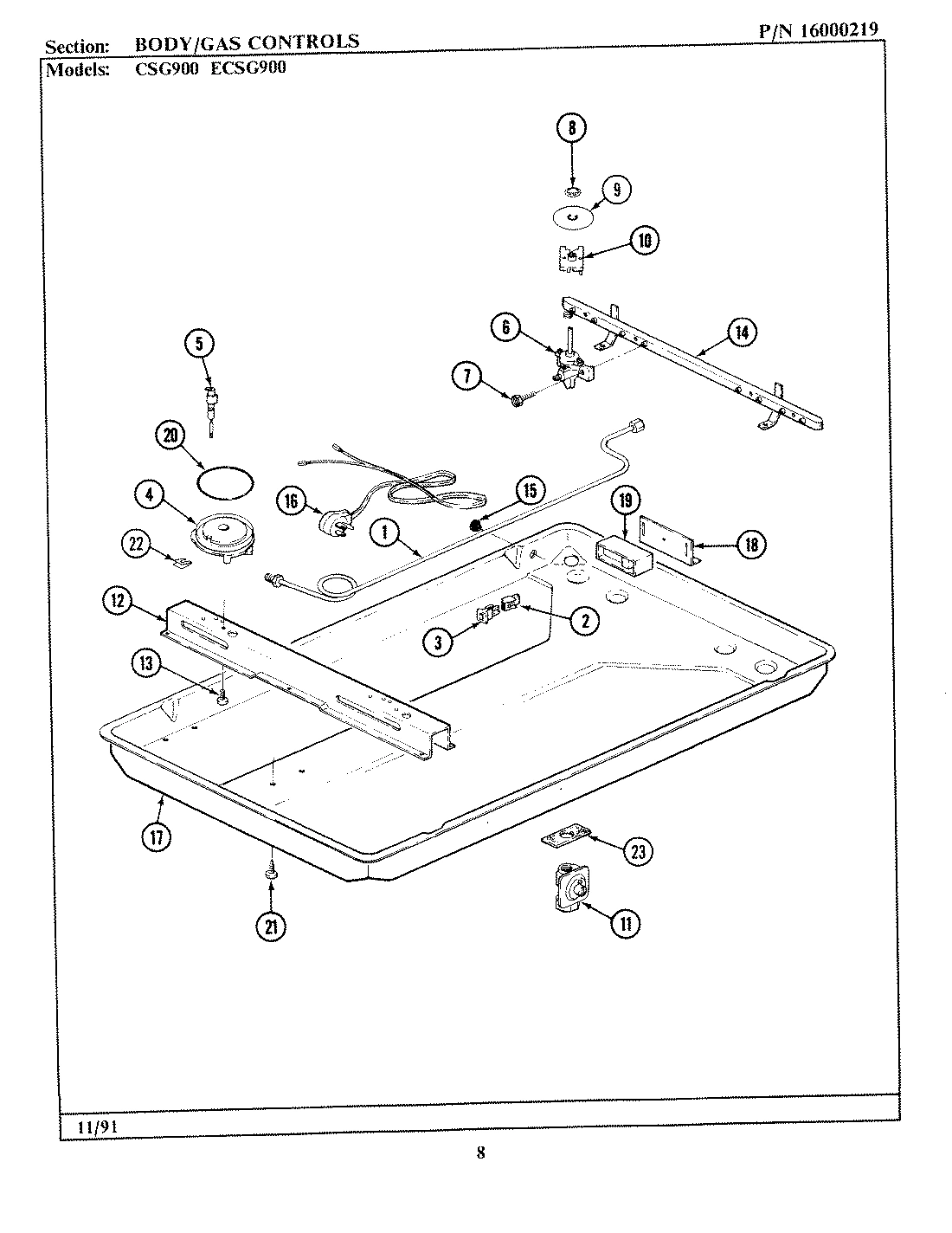 01 - BODY/GAS CONTROLS (CSG900/ECSG900)
