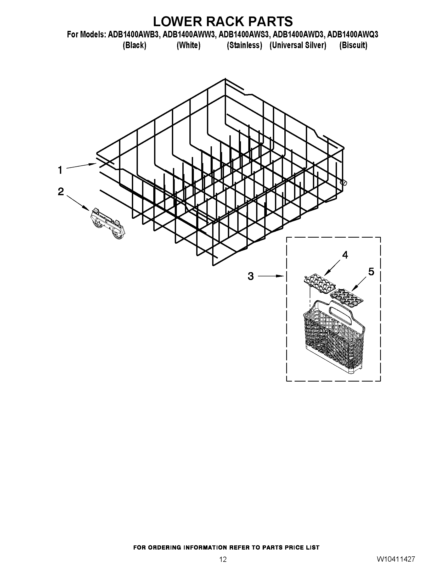 10 - LOWER RACK PARTS