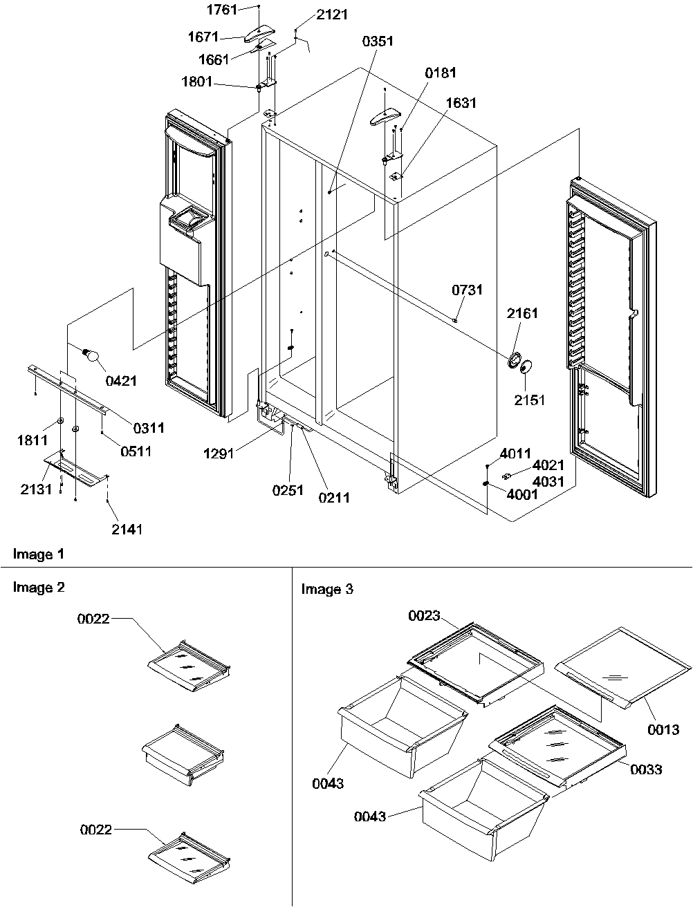 13 - REFRIG/FZ LIGHTS AND HINGES