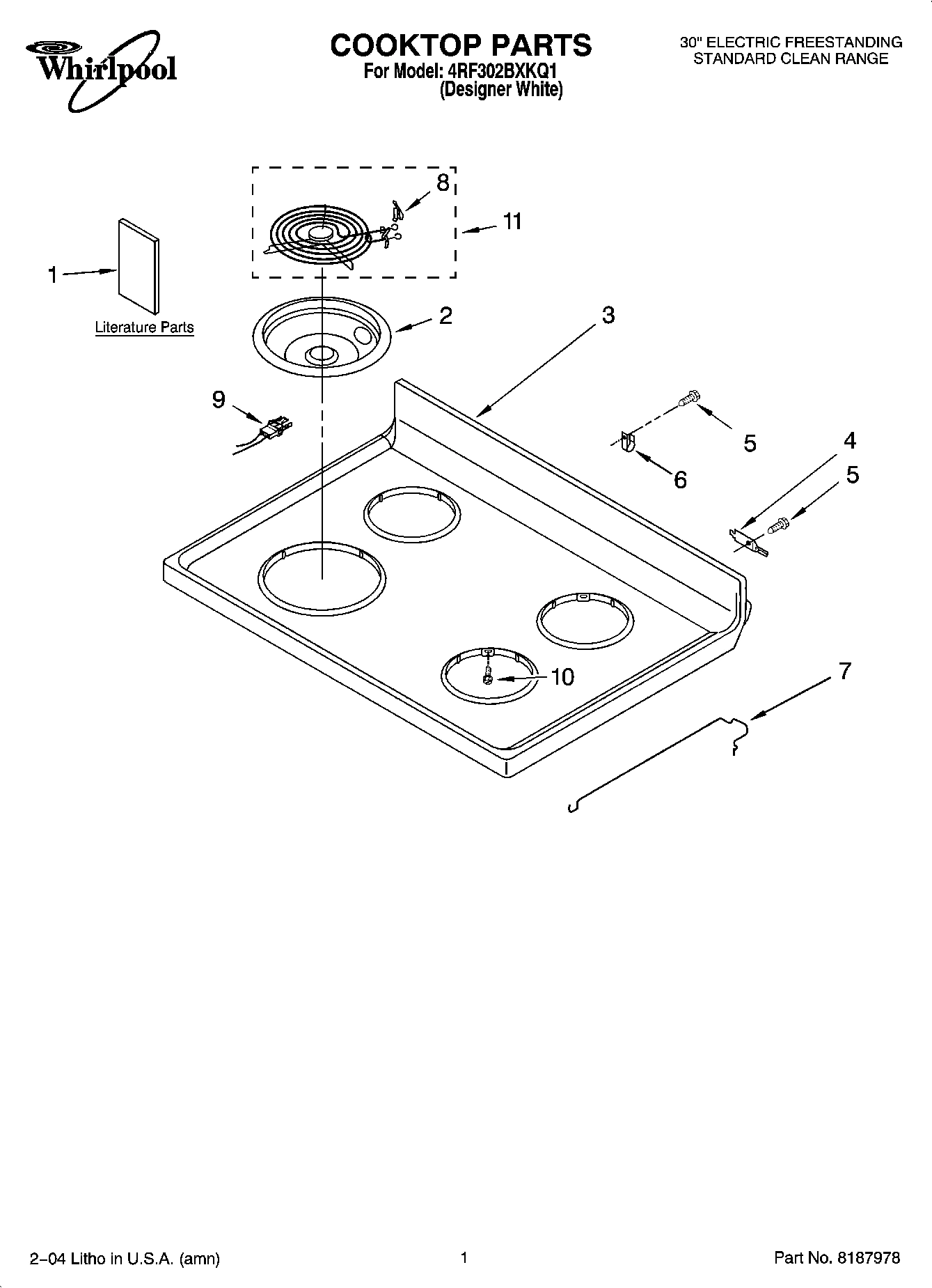01 - COOKTOP PARTS