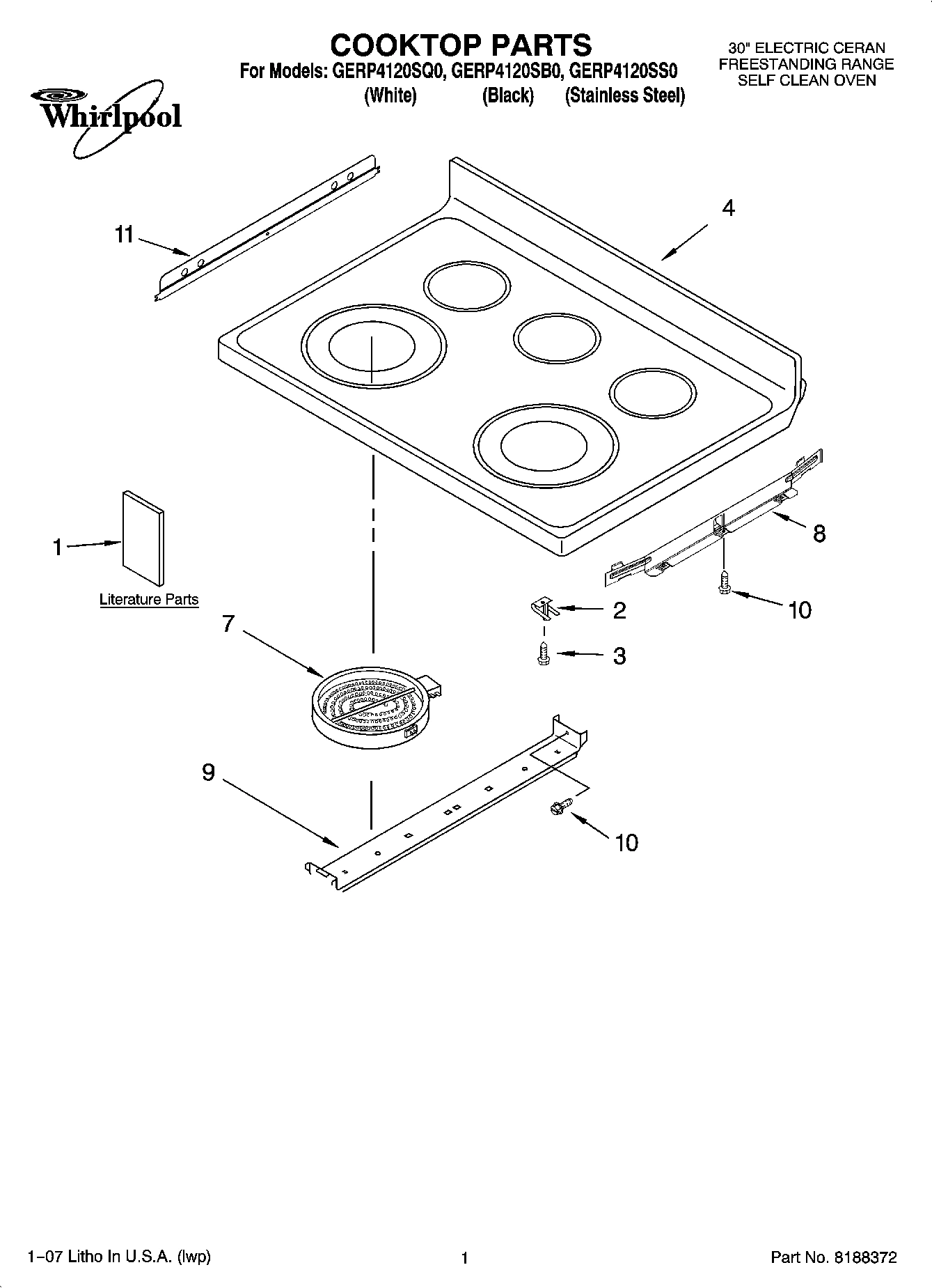 01 - COOKTOP PARTS
