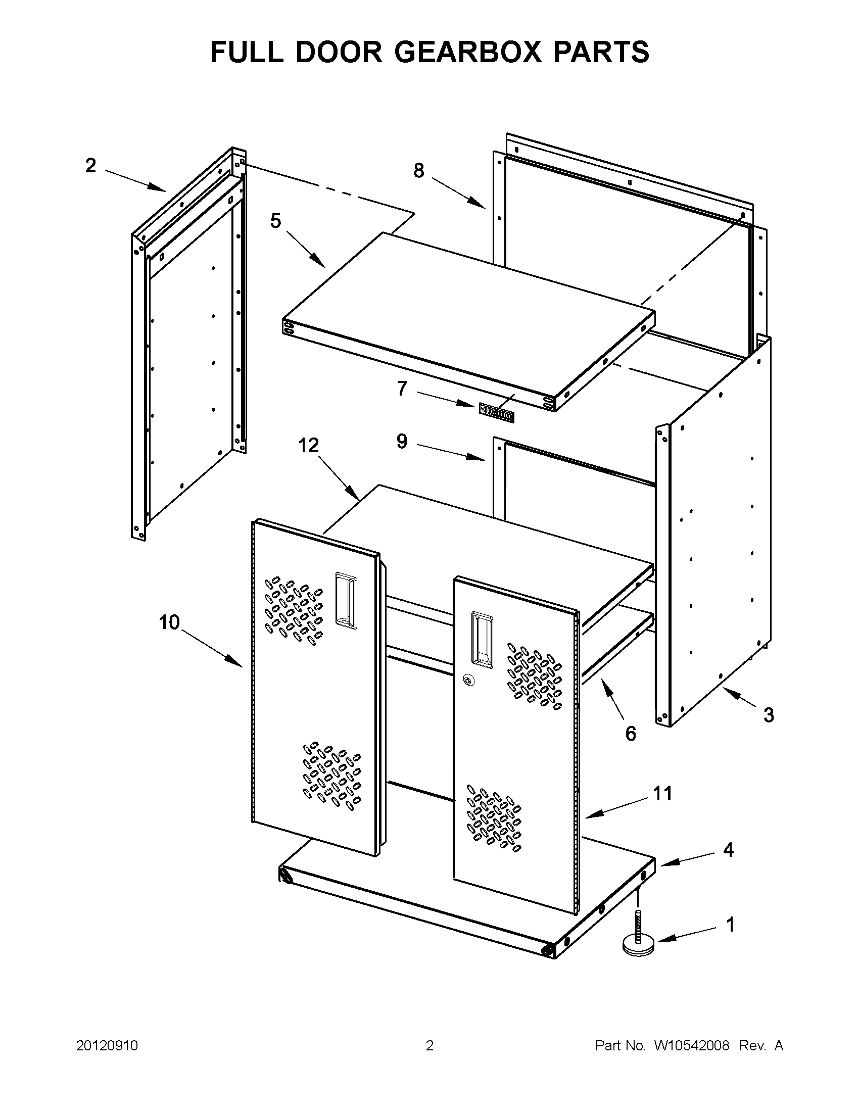 01 - FULL DOOR GEARBOX PARTS