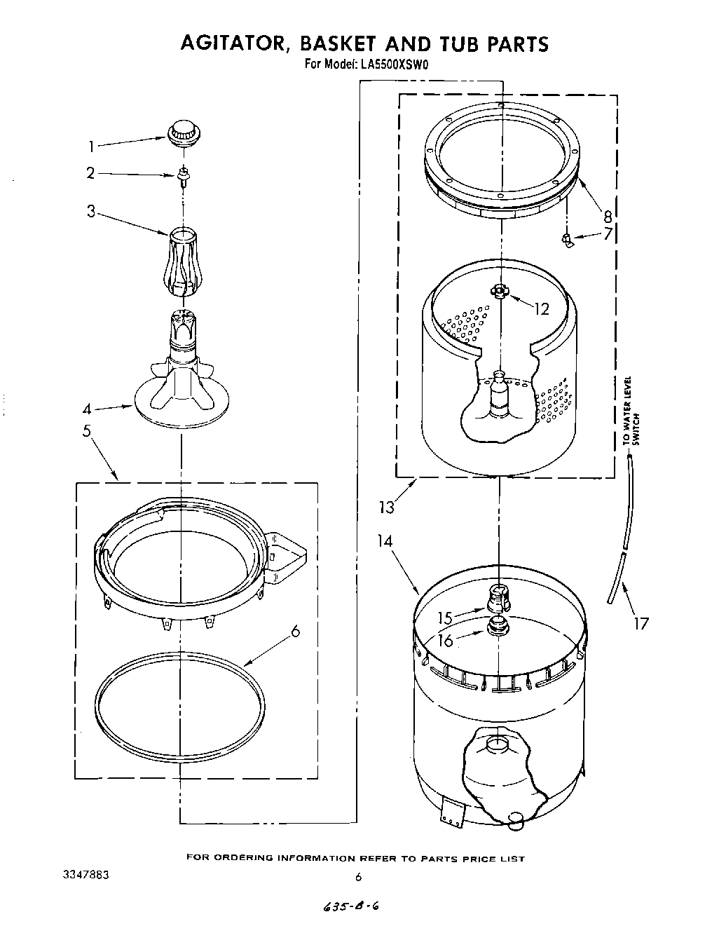 04 - AGITATOR, BASKET AND TUB