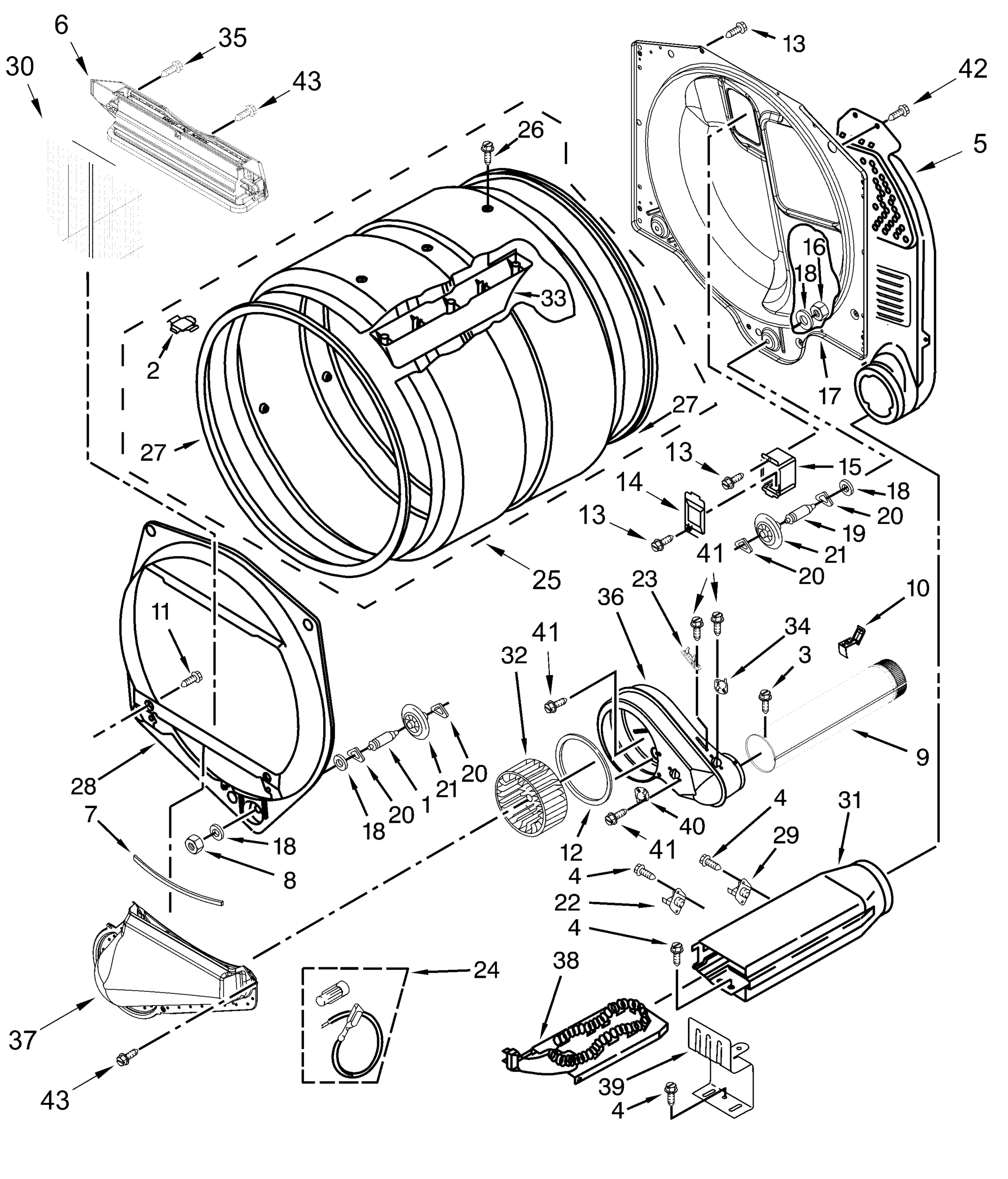 UPPER AND LOWER BULKHEAD PARTS