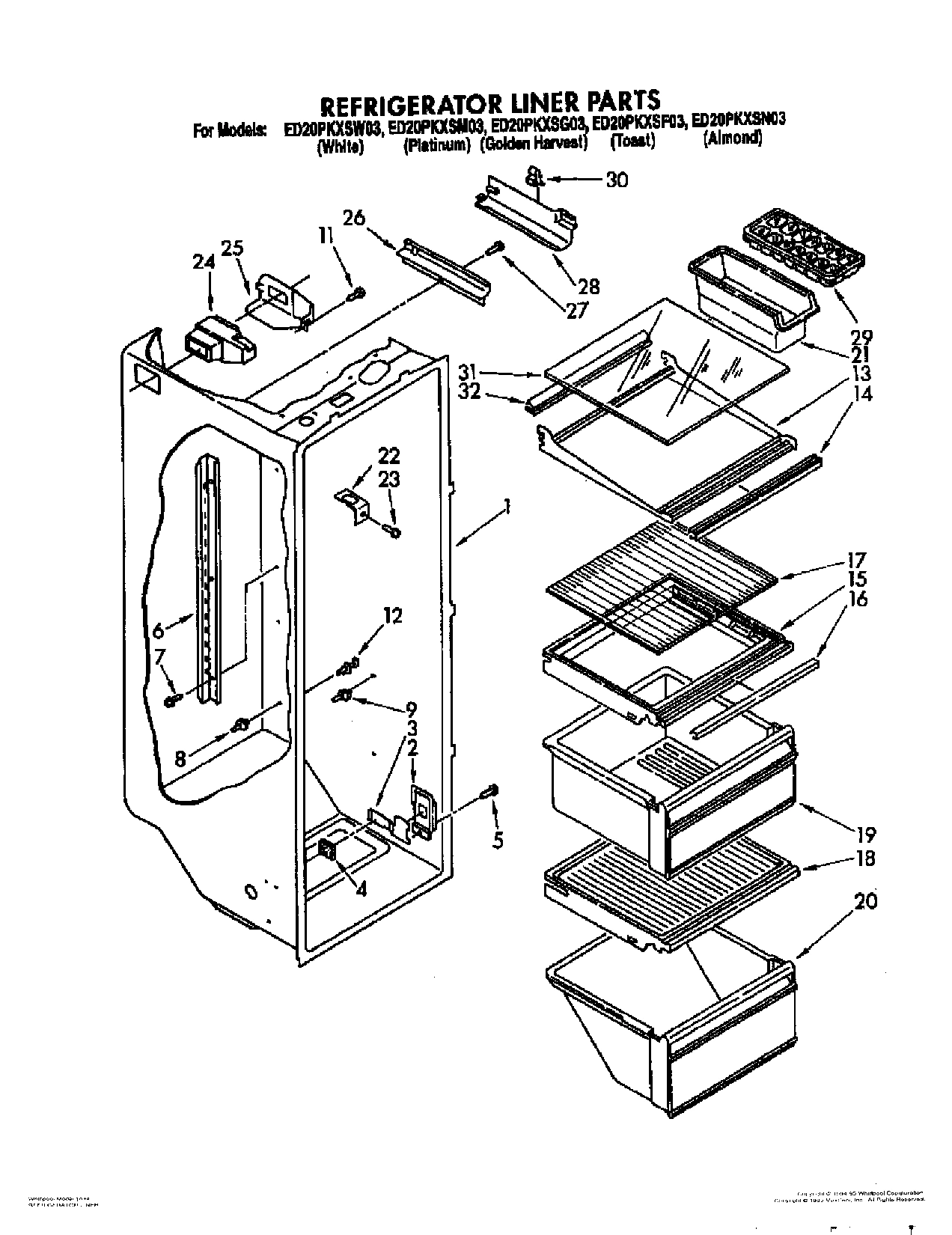 03 - REFRIGERATOR LINER