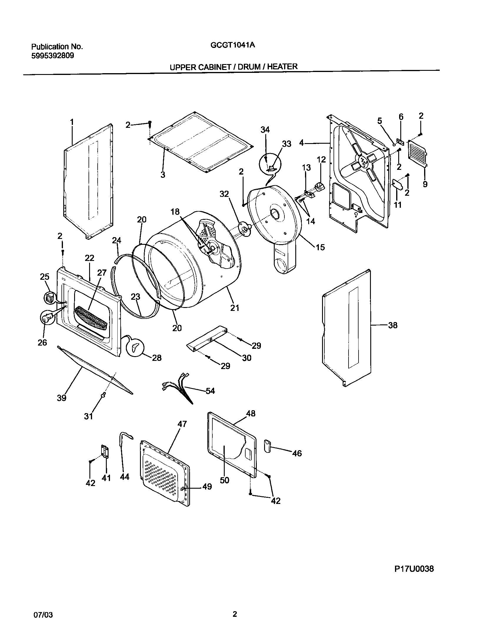 03 - UPPER CABINET/DRUM/HEATER