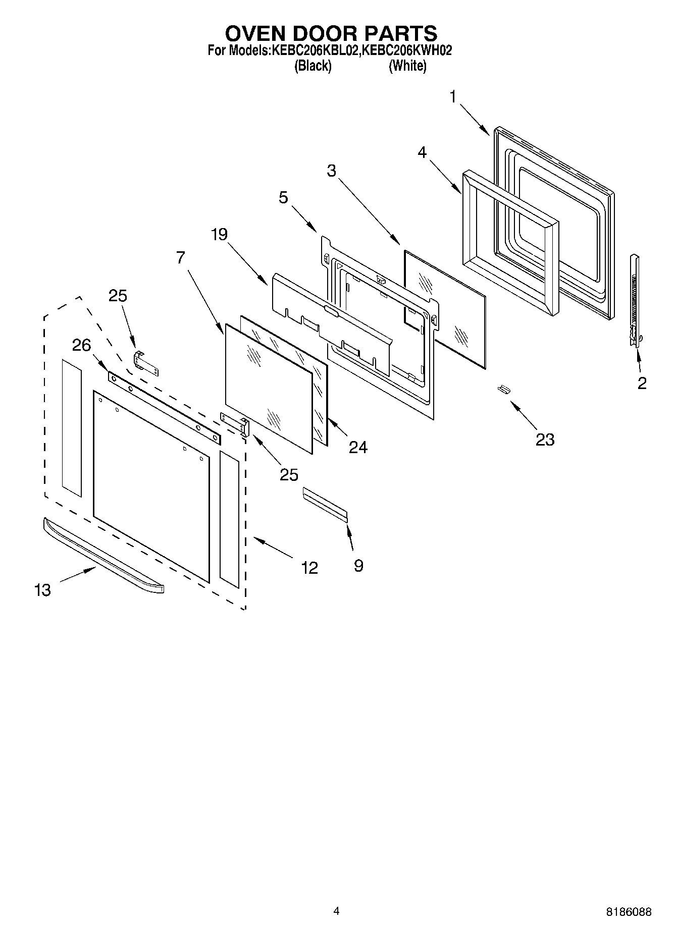 03 - OVEN DOOR PARTS