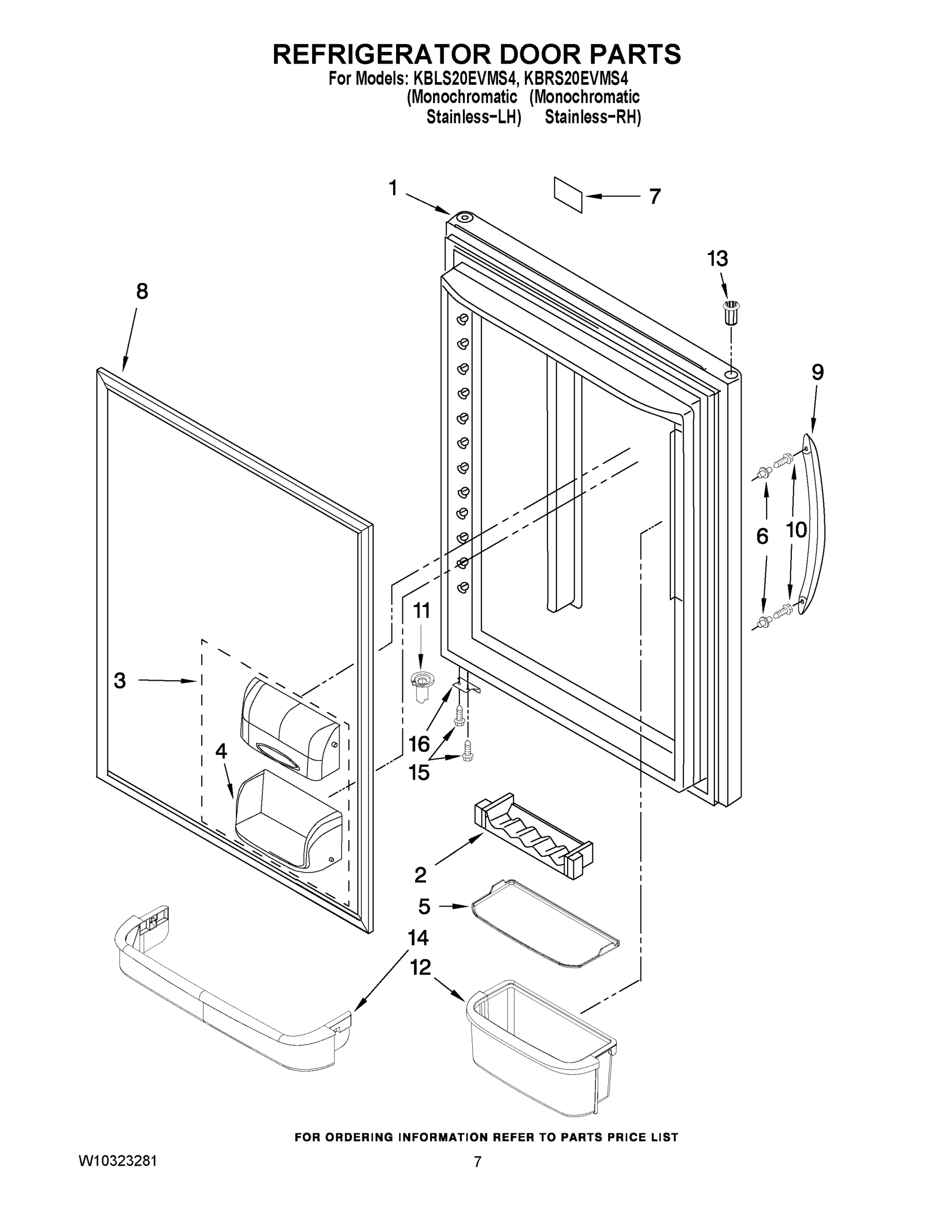 04 - REFRIGERATOR DOOR PARTS