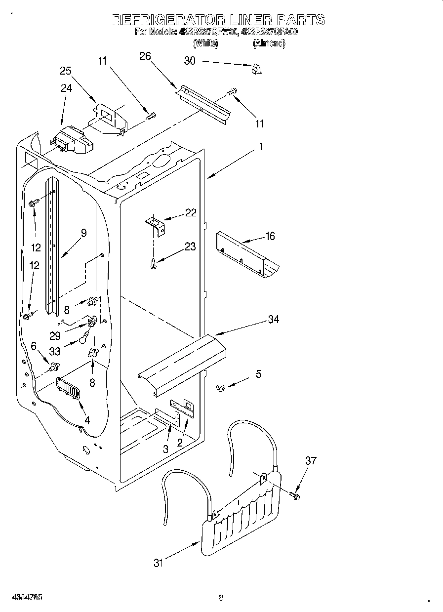 02 - REFRIGERATOR LINER