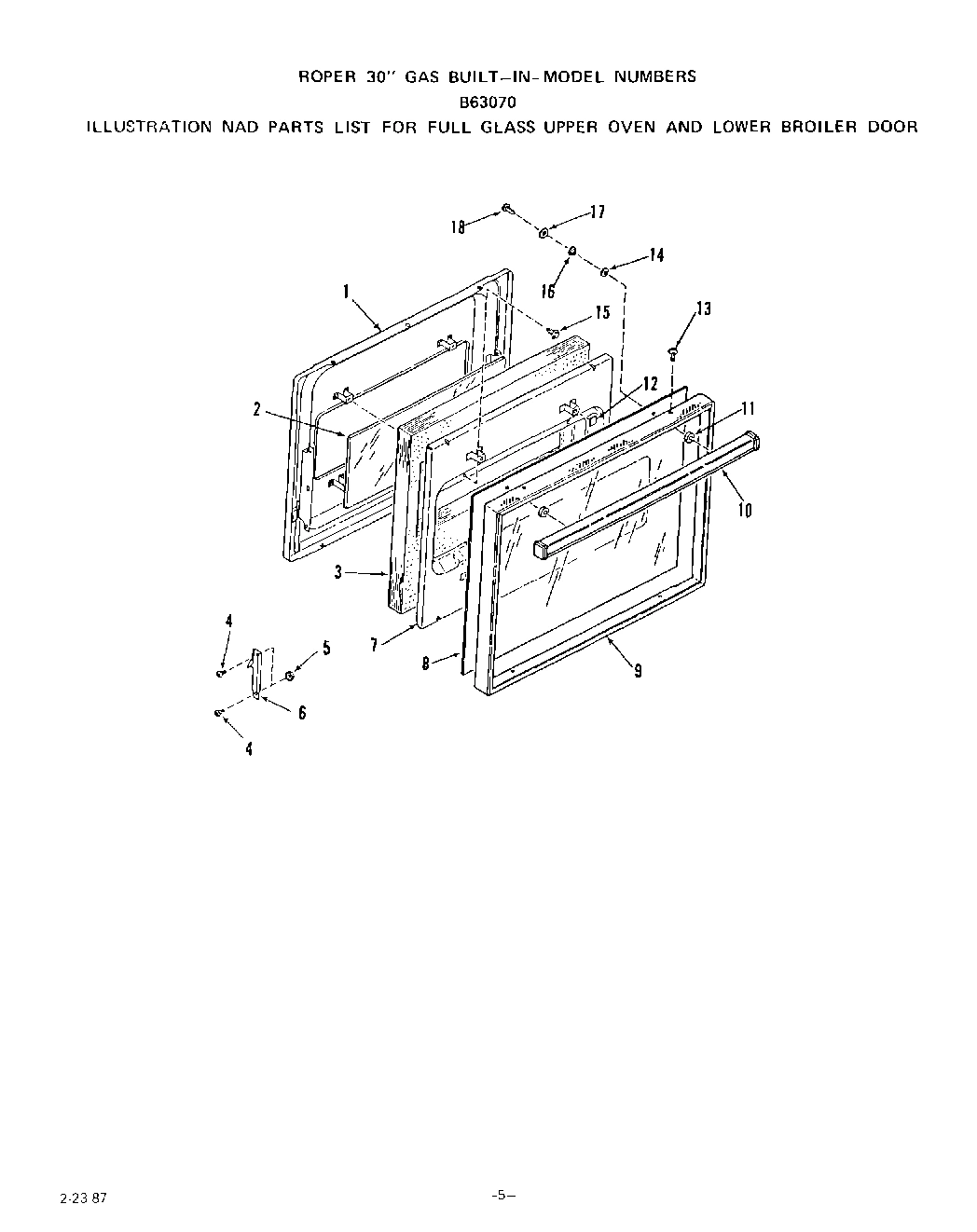 05 - FULL GLASS UPPER OVEN AND LOWER BROILER