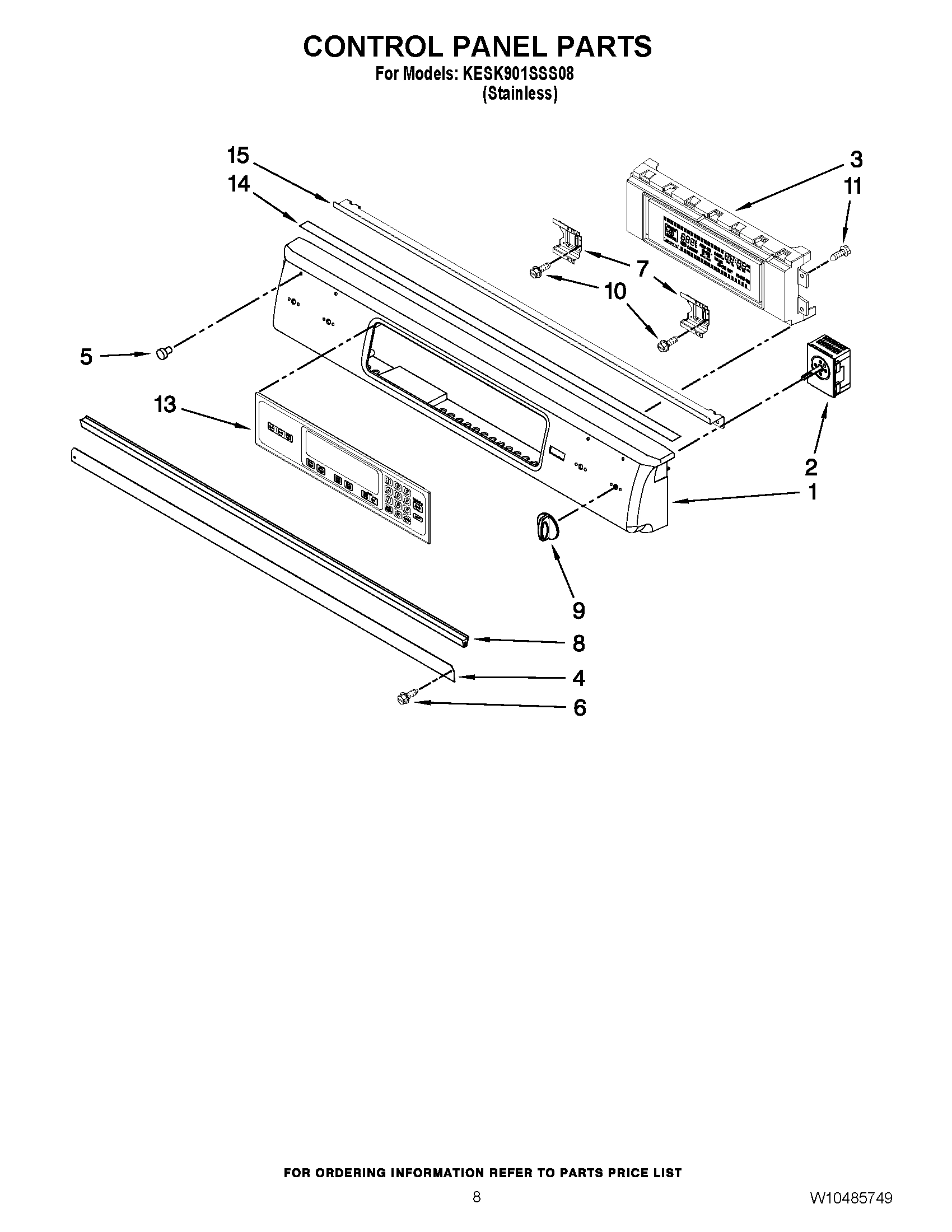 05 - CONTROL PANEL PARTS