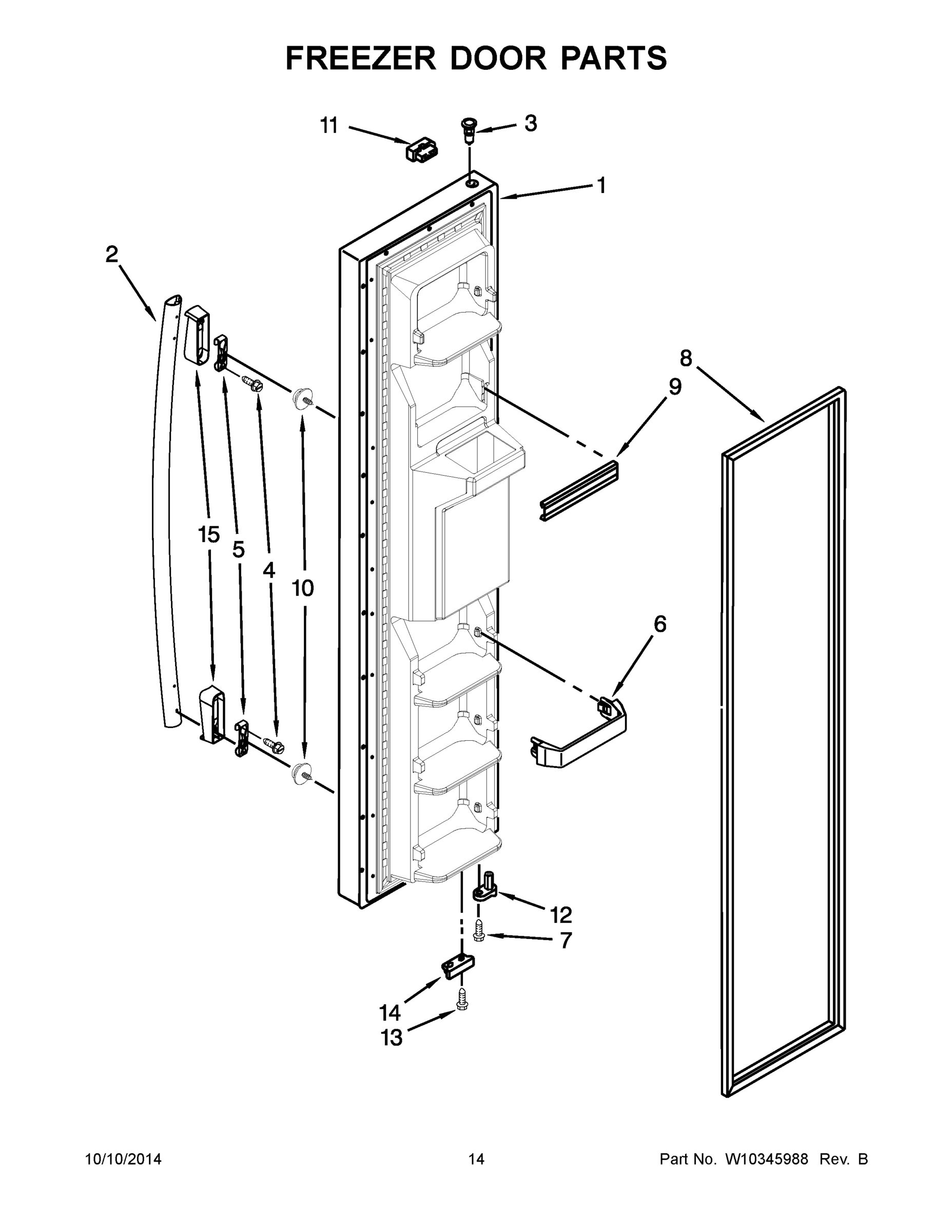08 - FREEZER DOOR PARTS