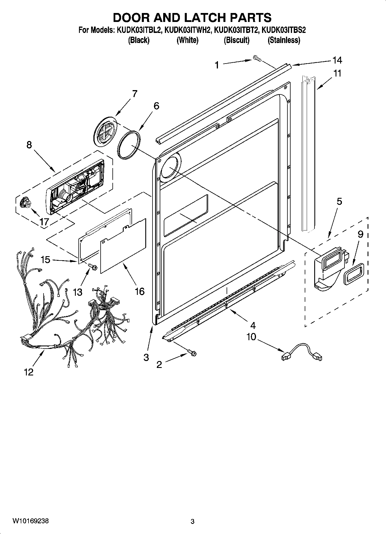 03 - DOOR AND LATCH PARTS