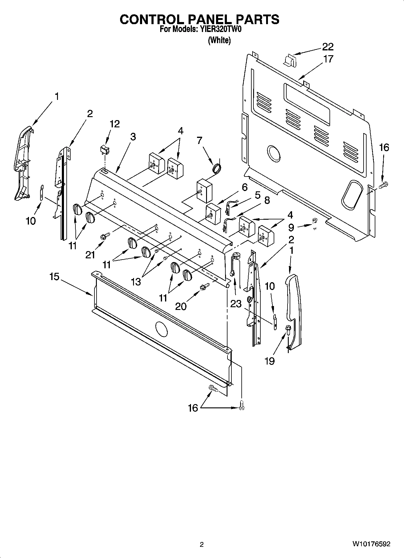 02 - CONTROL PANEL PARTS