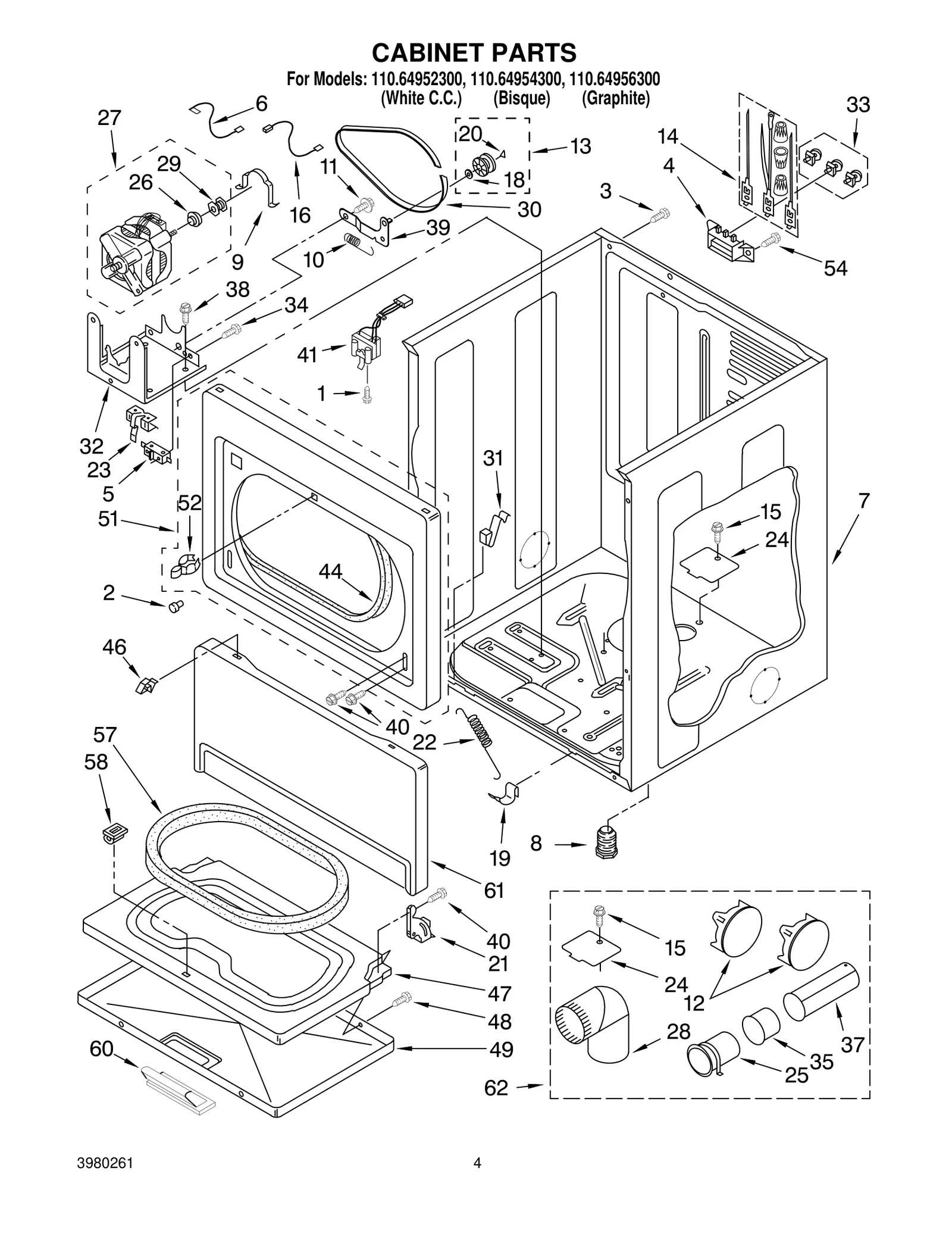 CABINET PARTS