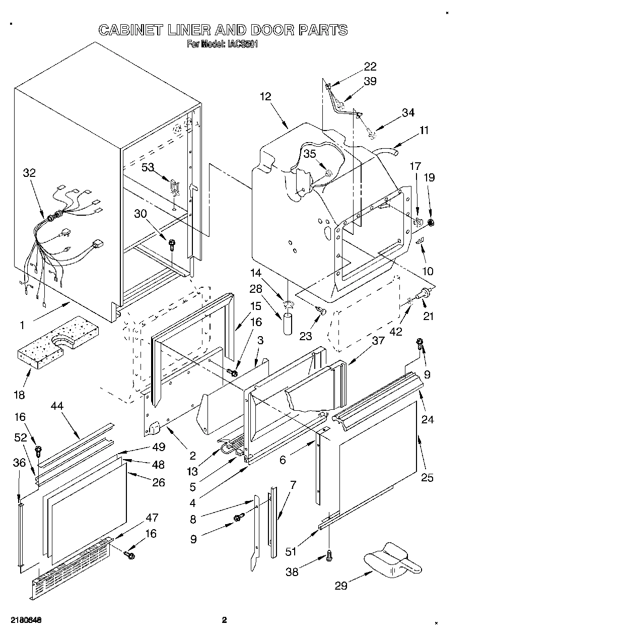 02 - CABINET LINER AND DOOR, LITERATURE
