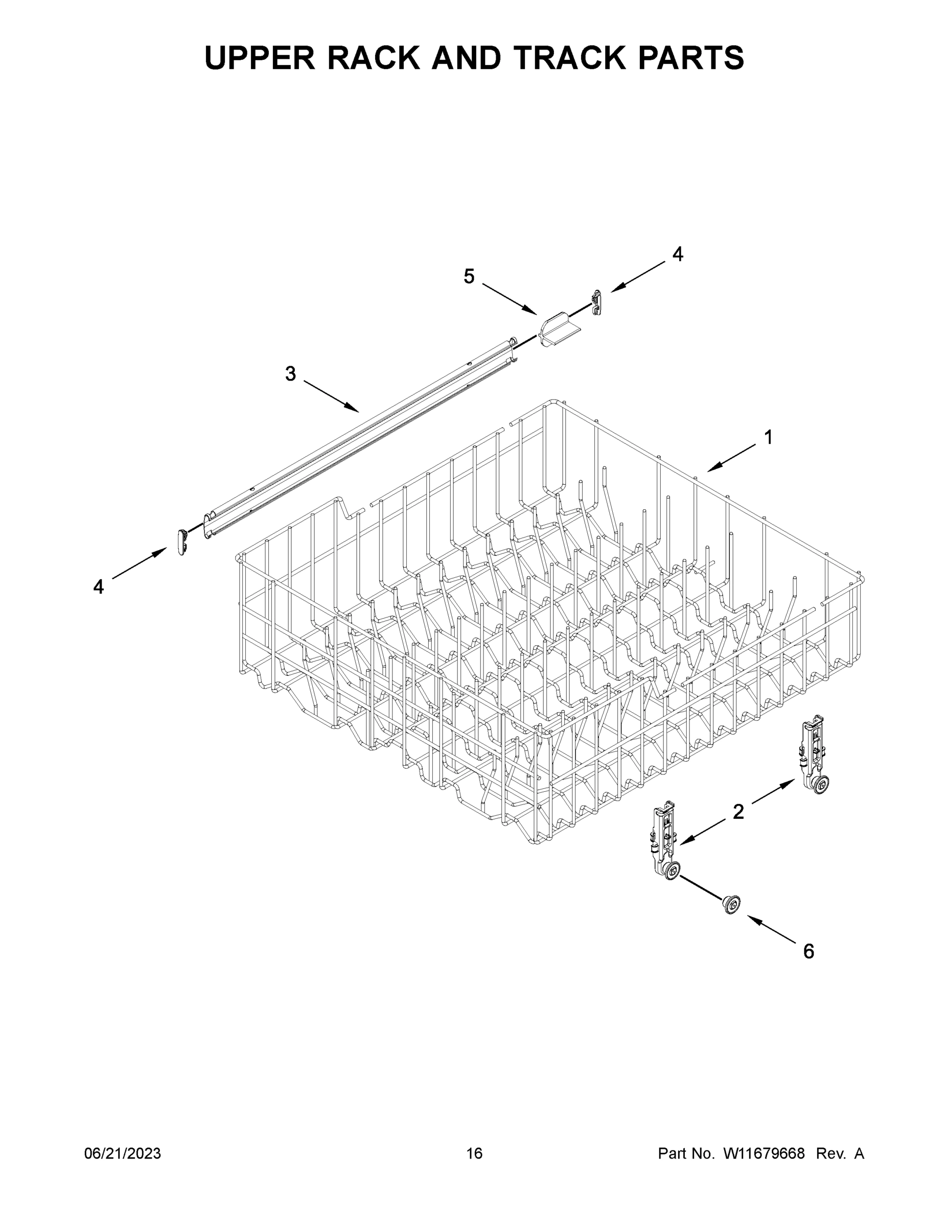 09 - UPPER RACK AND TRACK PARTS