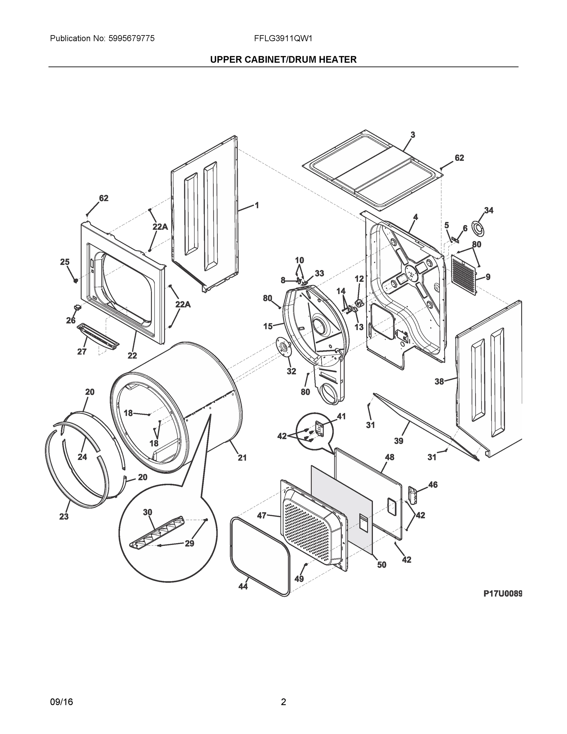 02 - UPPER CABINET/DRUM HEATER