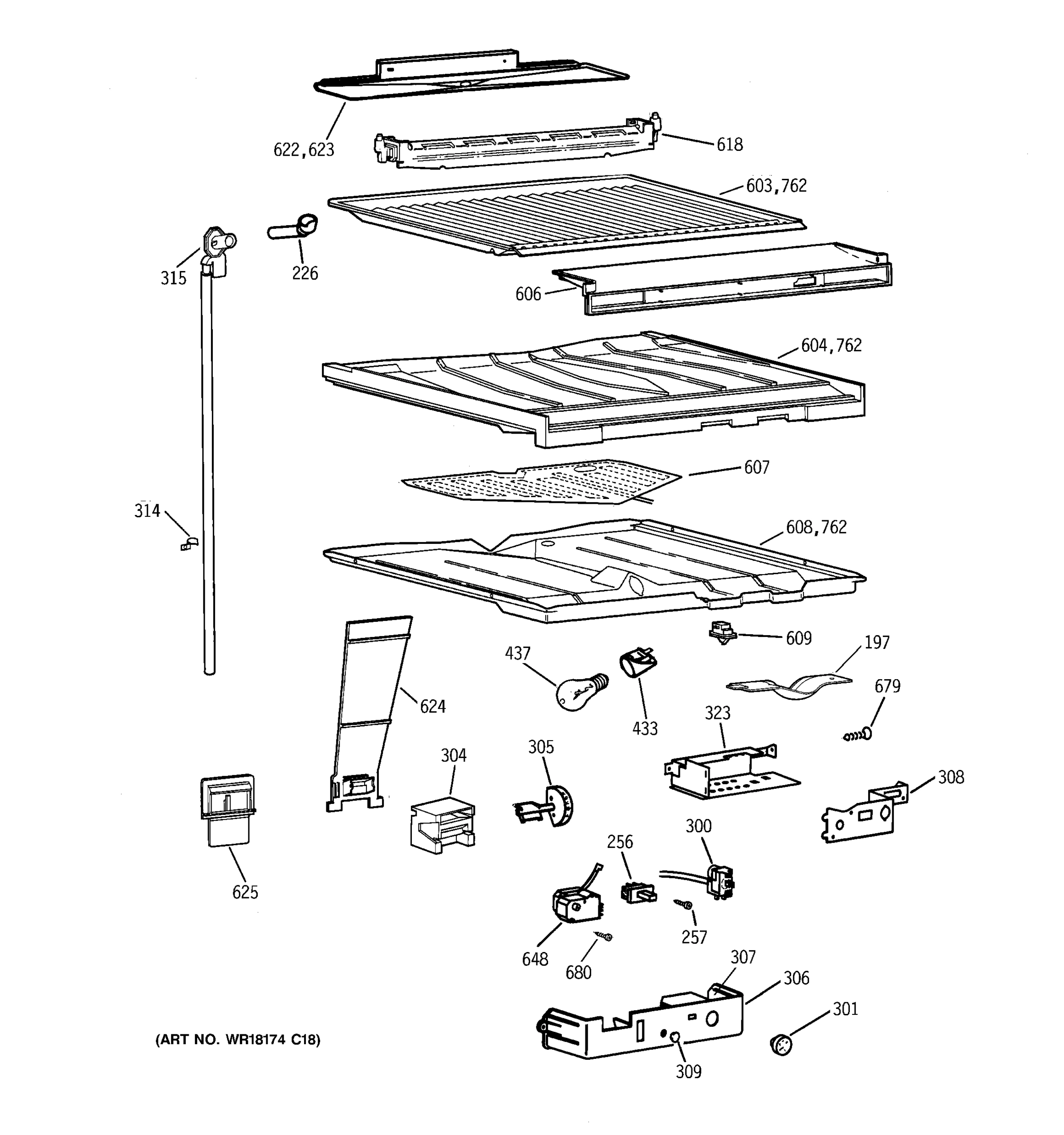 COMPARTMENT SEPARATOR PARTS