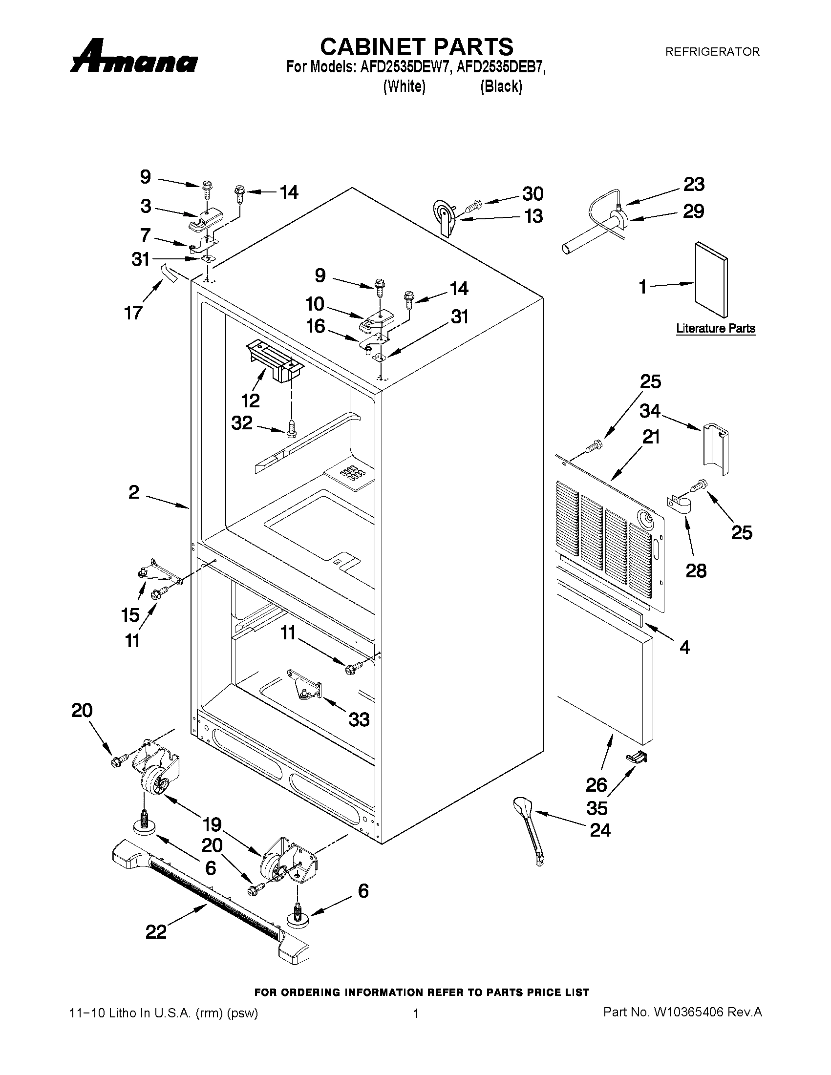 01 - CABINET PARTS