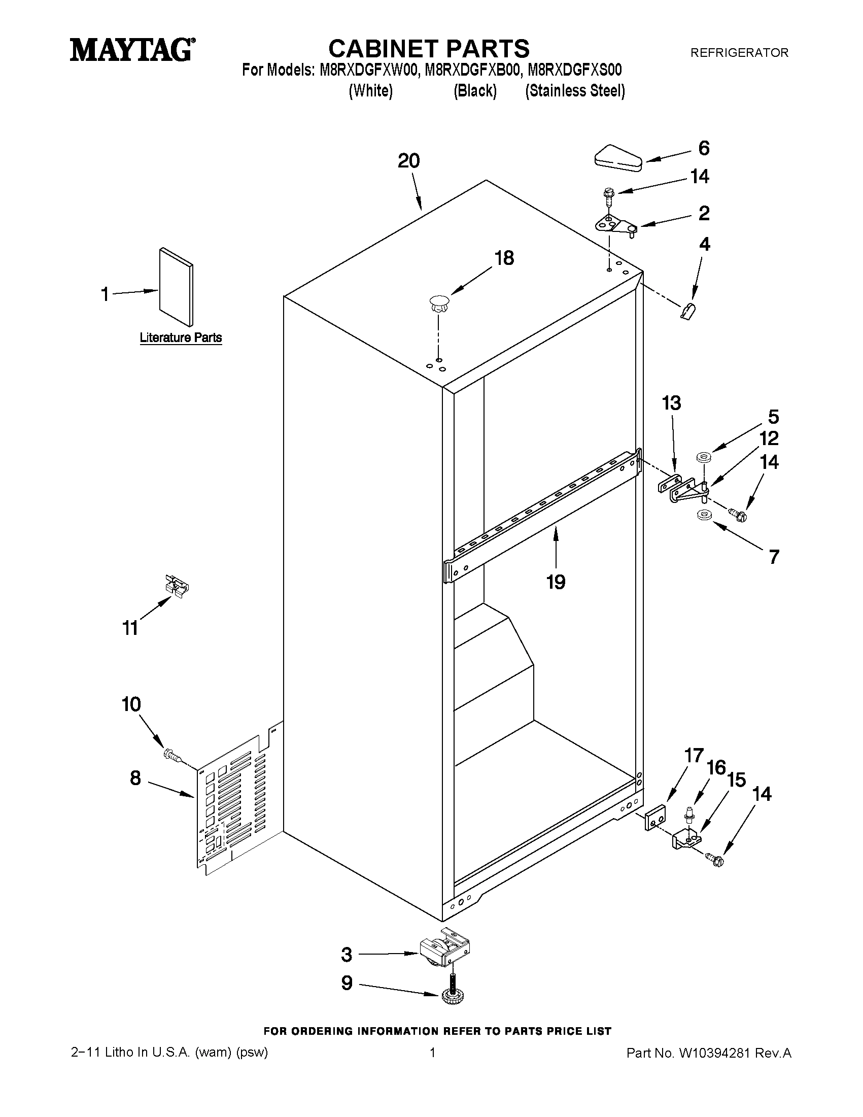 01 - CABINET PARTS