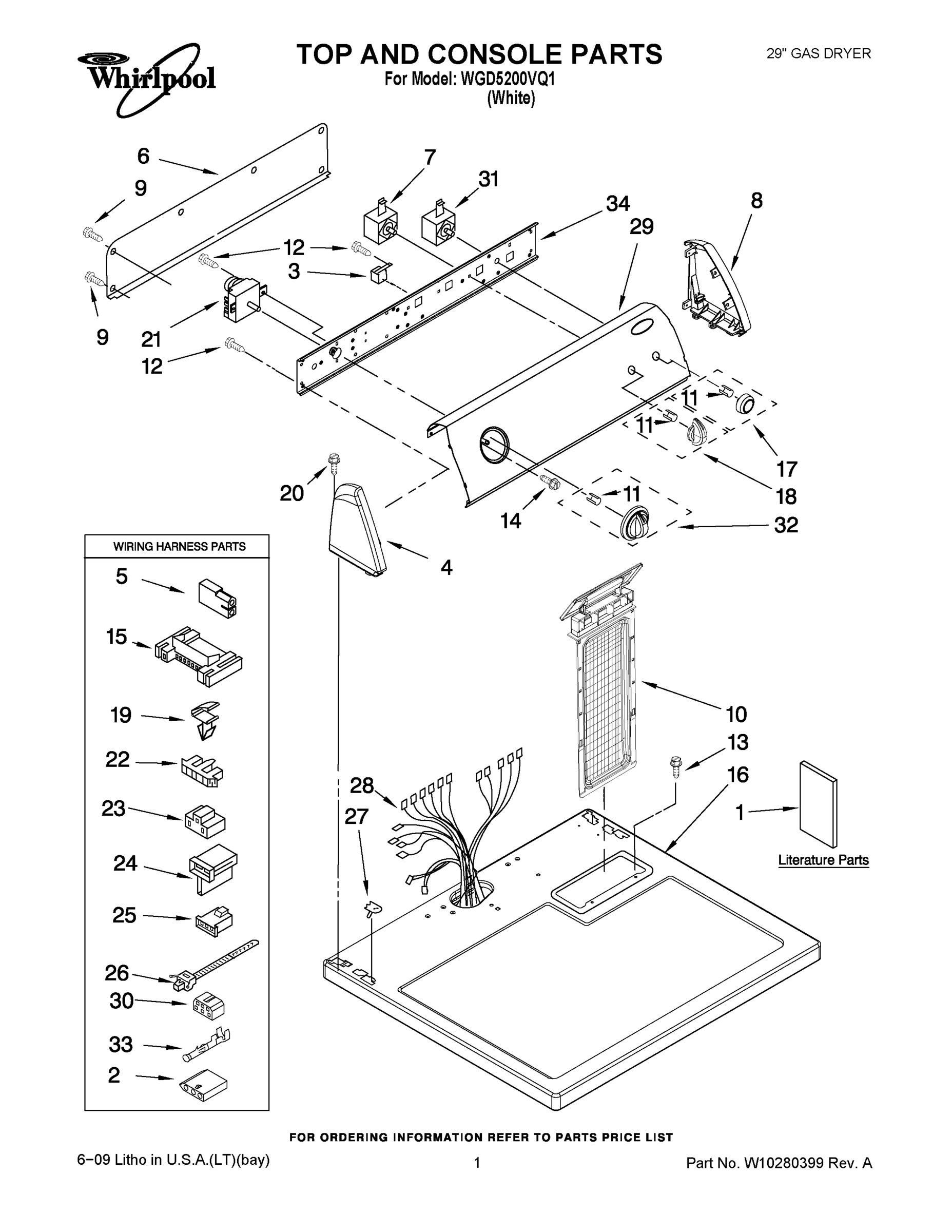 01 - TOP AND CONSOLE PARTS