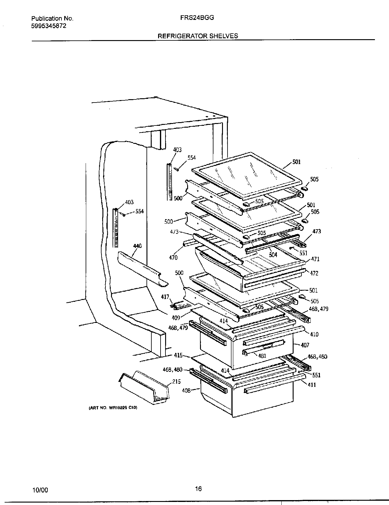 16 - REFRIGERATOR SHELVES