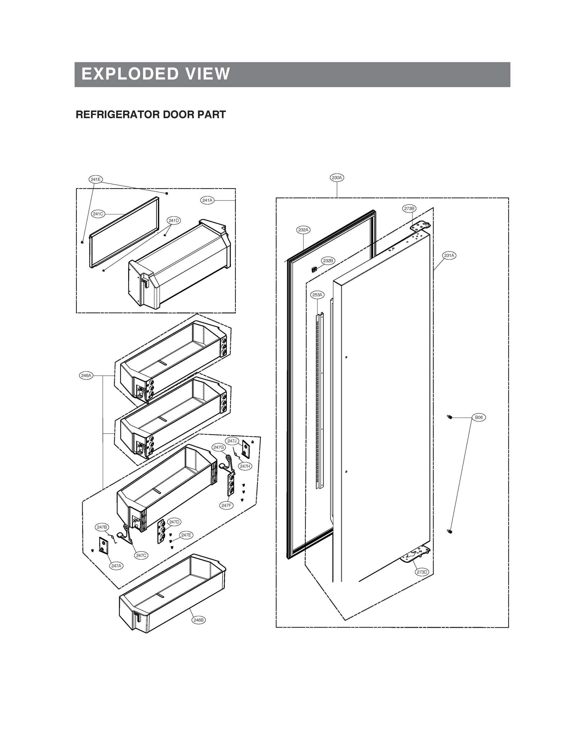 REFRIGERATOR DOOR PART
