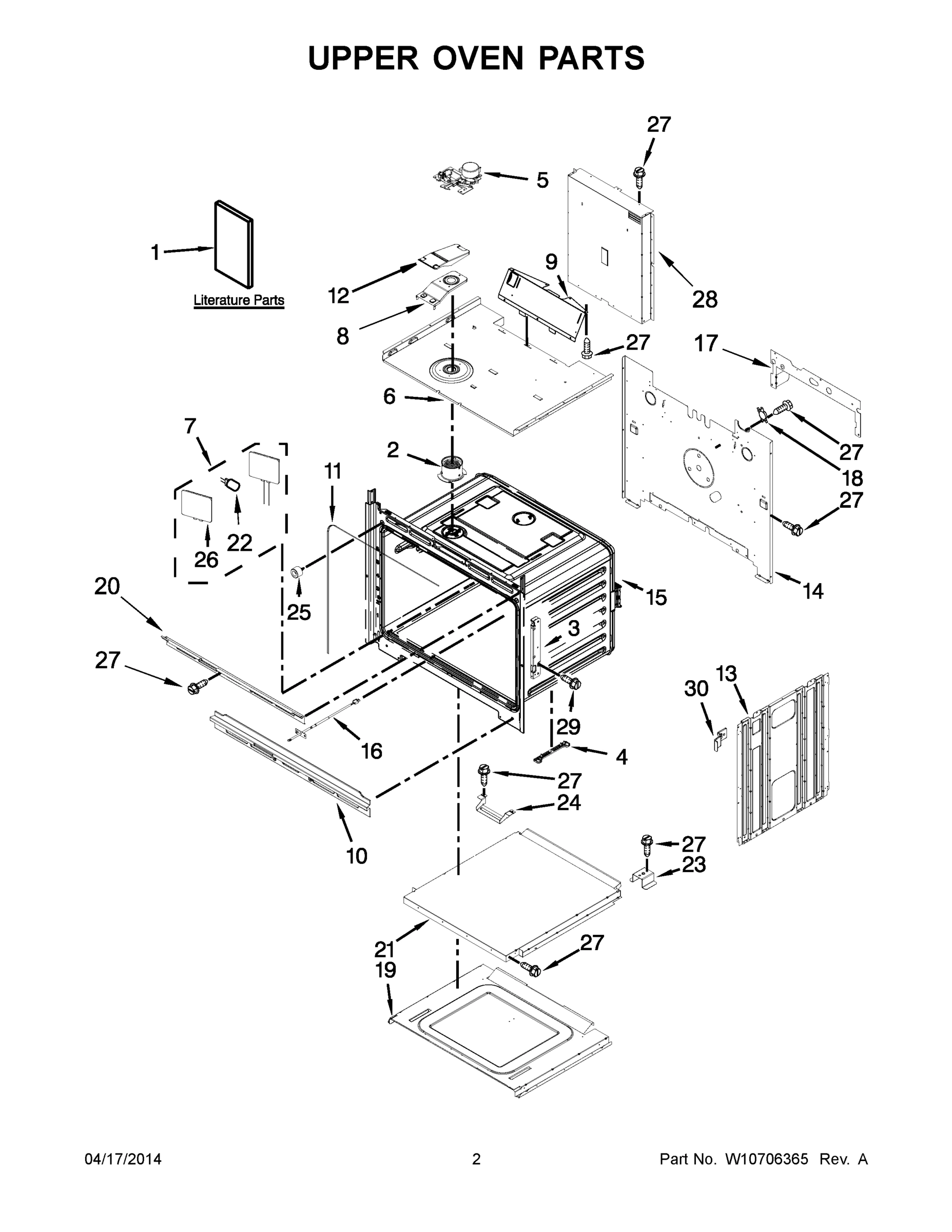 02 - UPPER OVEN PARTS