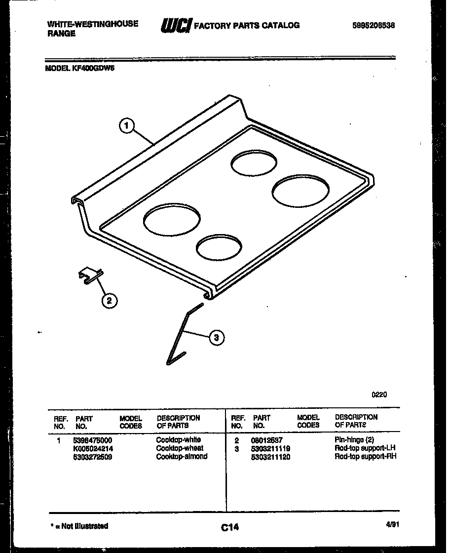 03 - COOKTOP PARTS
